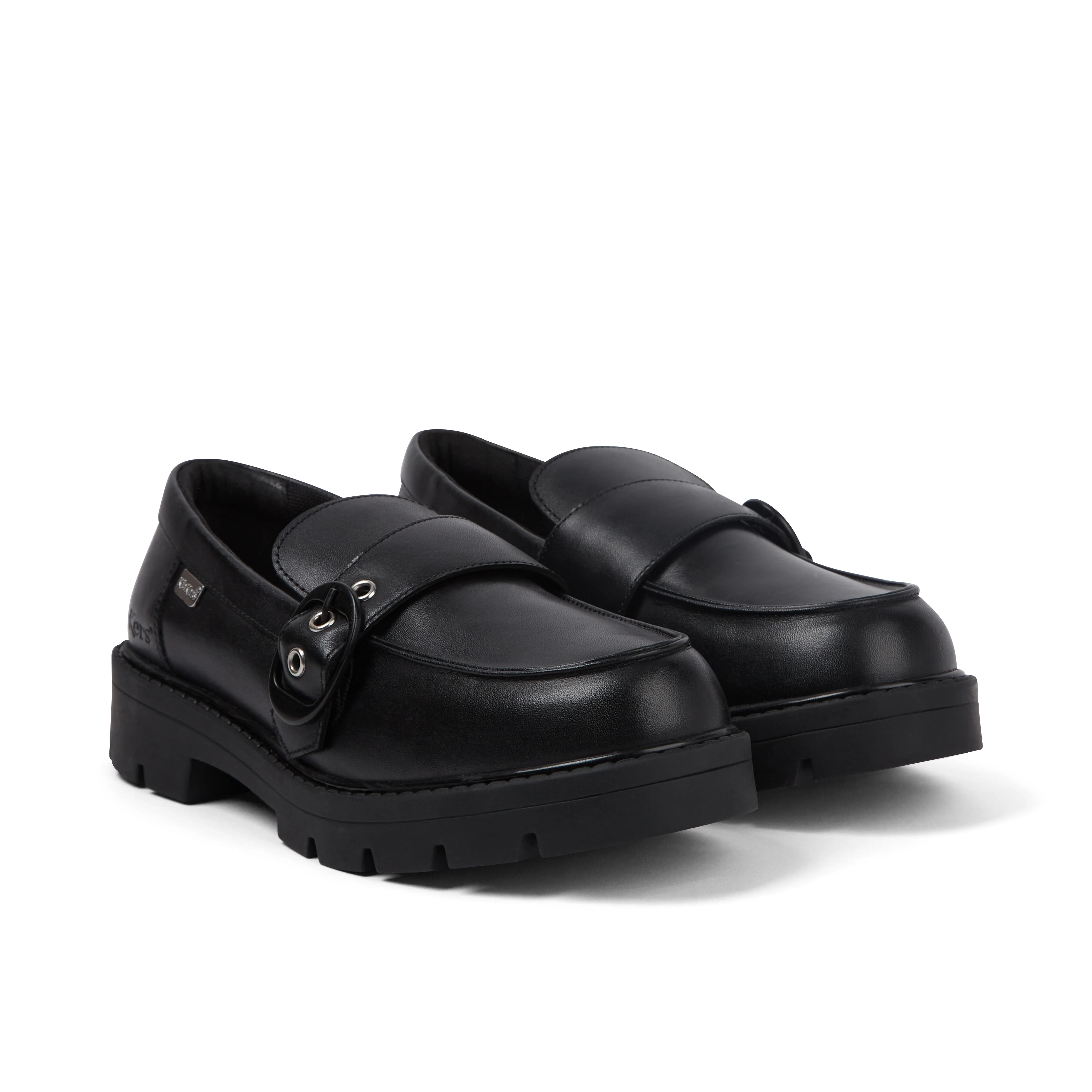 Adult Female Kori Monk Strap Leather Black - Image 3