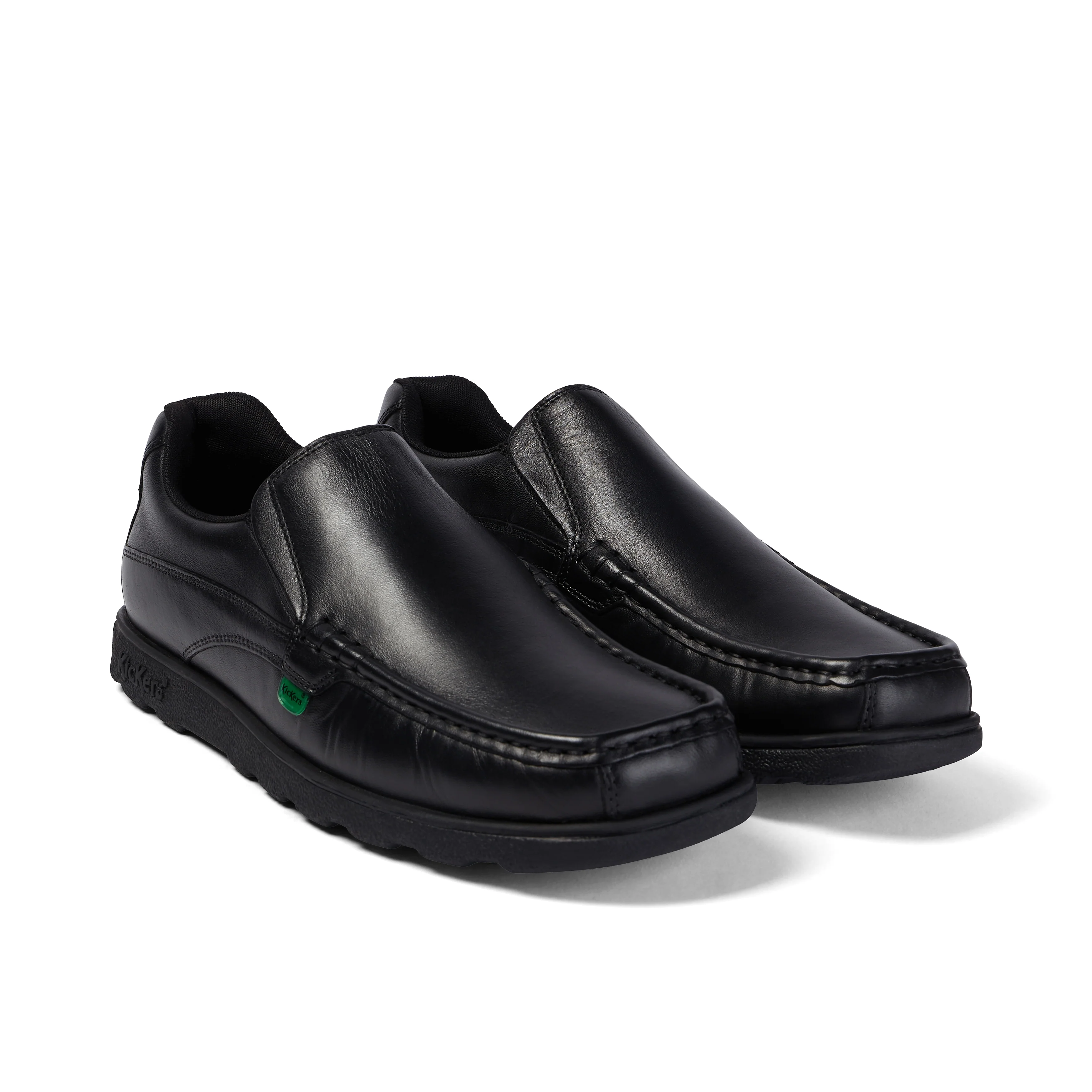 Adult Mens Fragma Slip Leather Black - Image 3