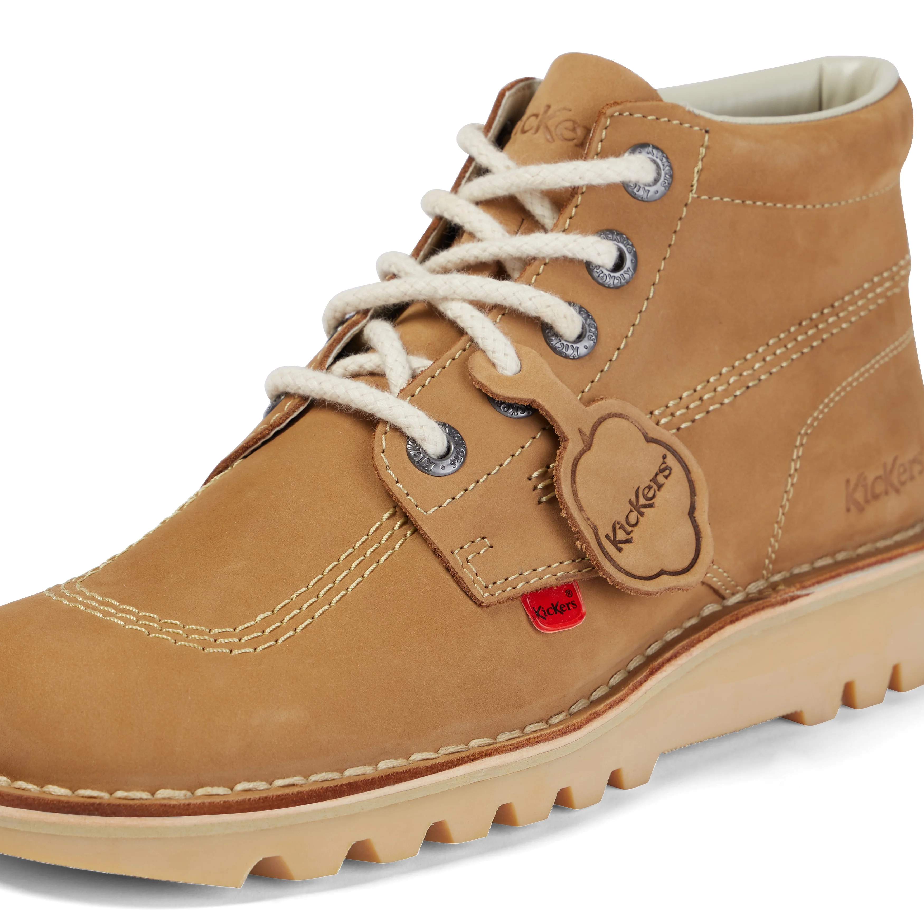 Adult Mens Kick Hi Nubuck Tan - Image 6