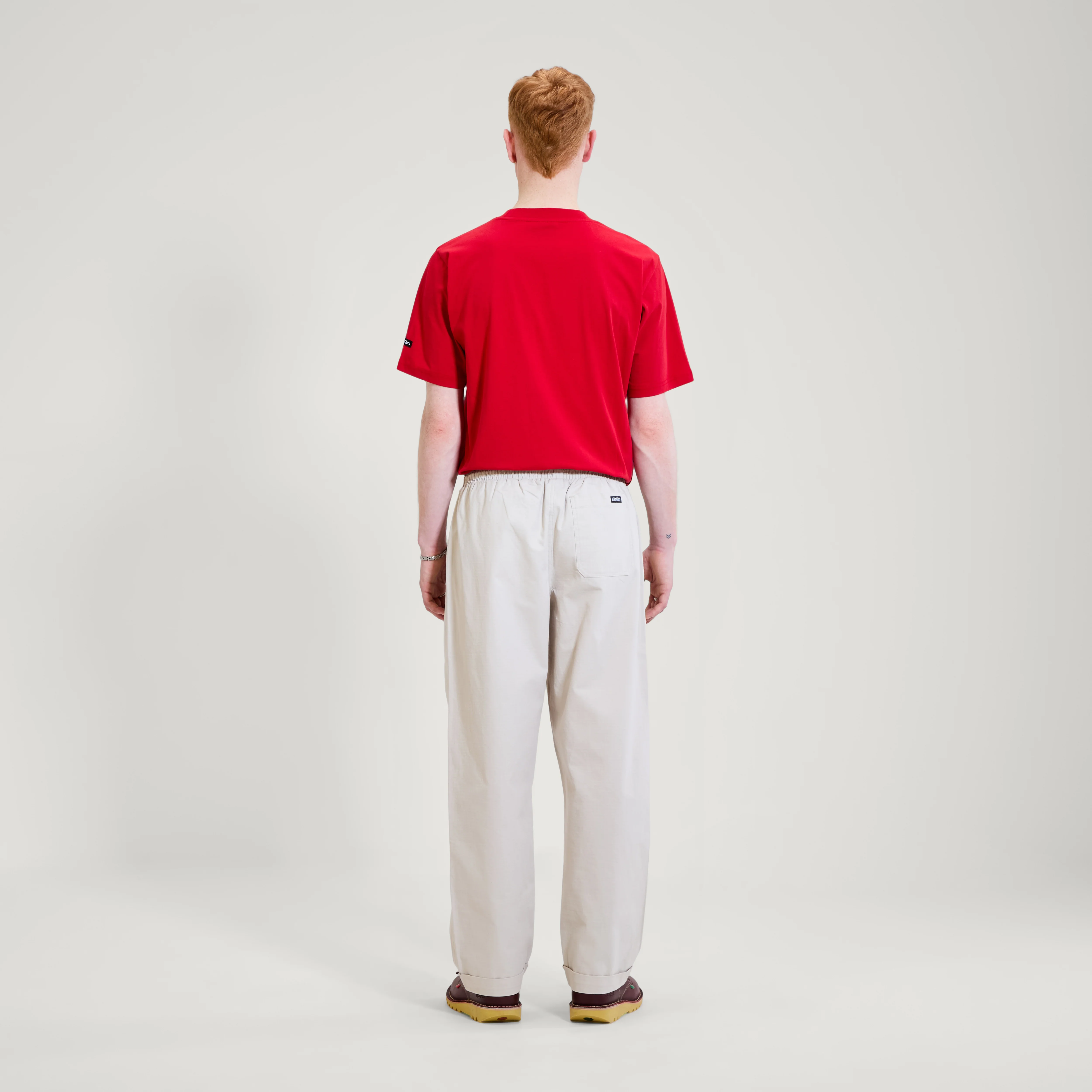 Adult Mens Kickers Classic Box Tee Red - Image 4