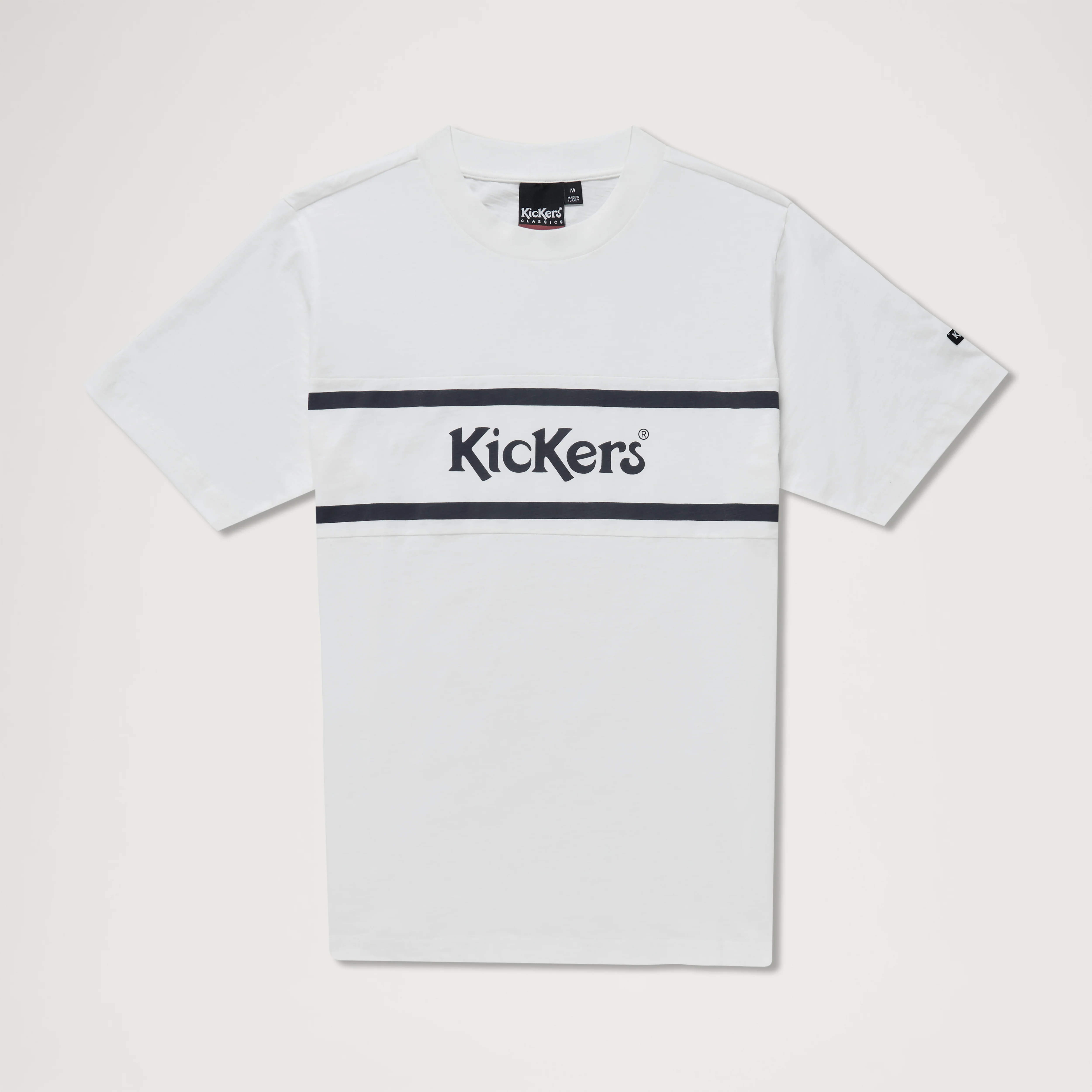 Adult Mens Kickers Classic Short Sleeve Tee White - Image 3