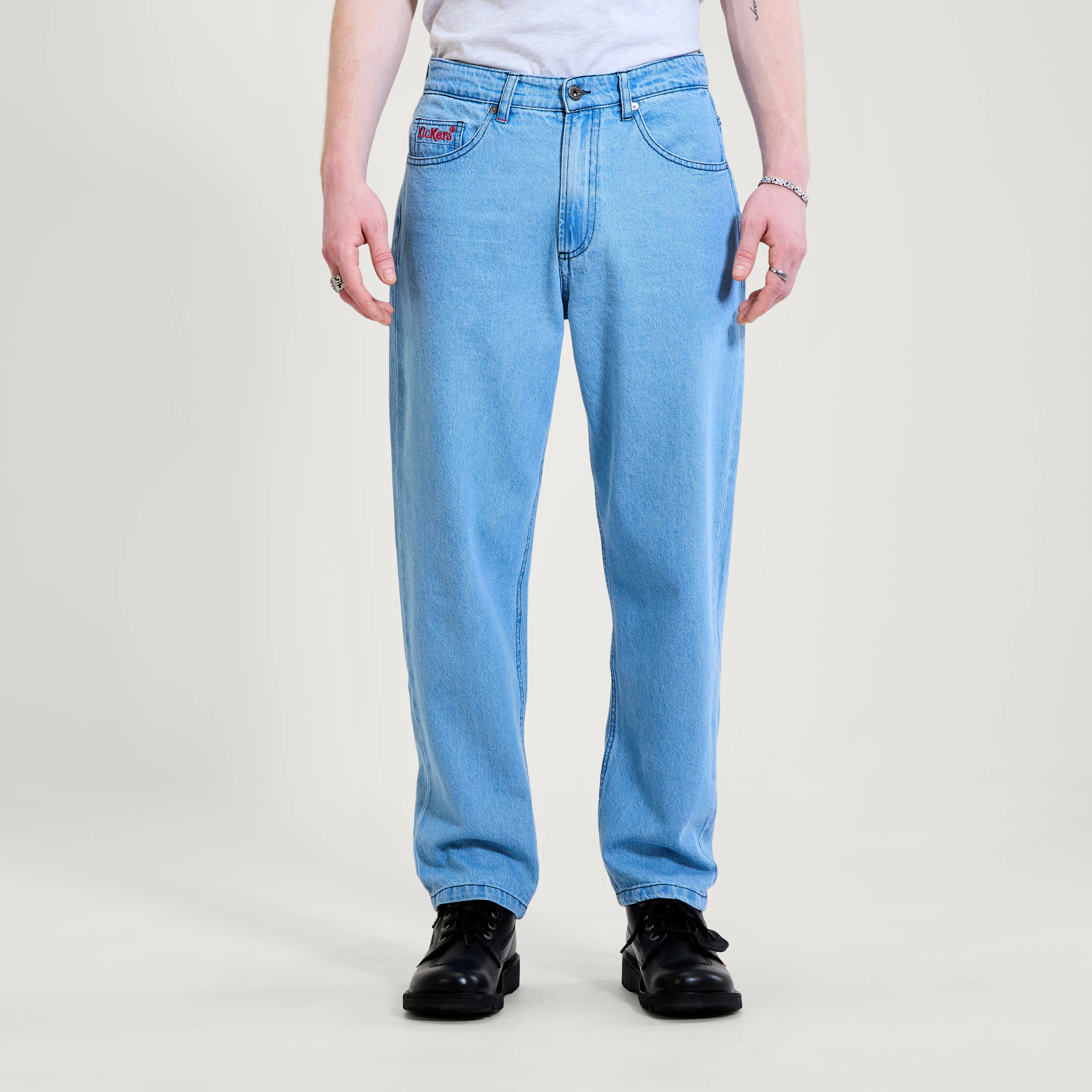 Adult Mens Kickers Classic Straight Leg Jean Blue