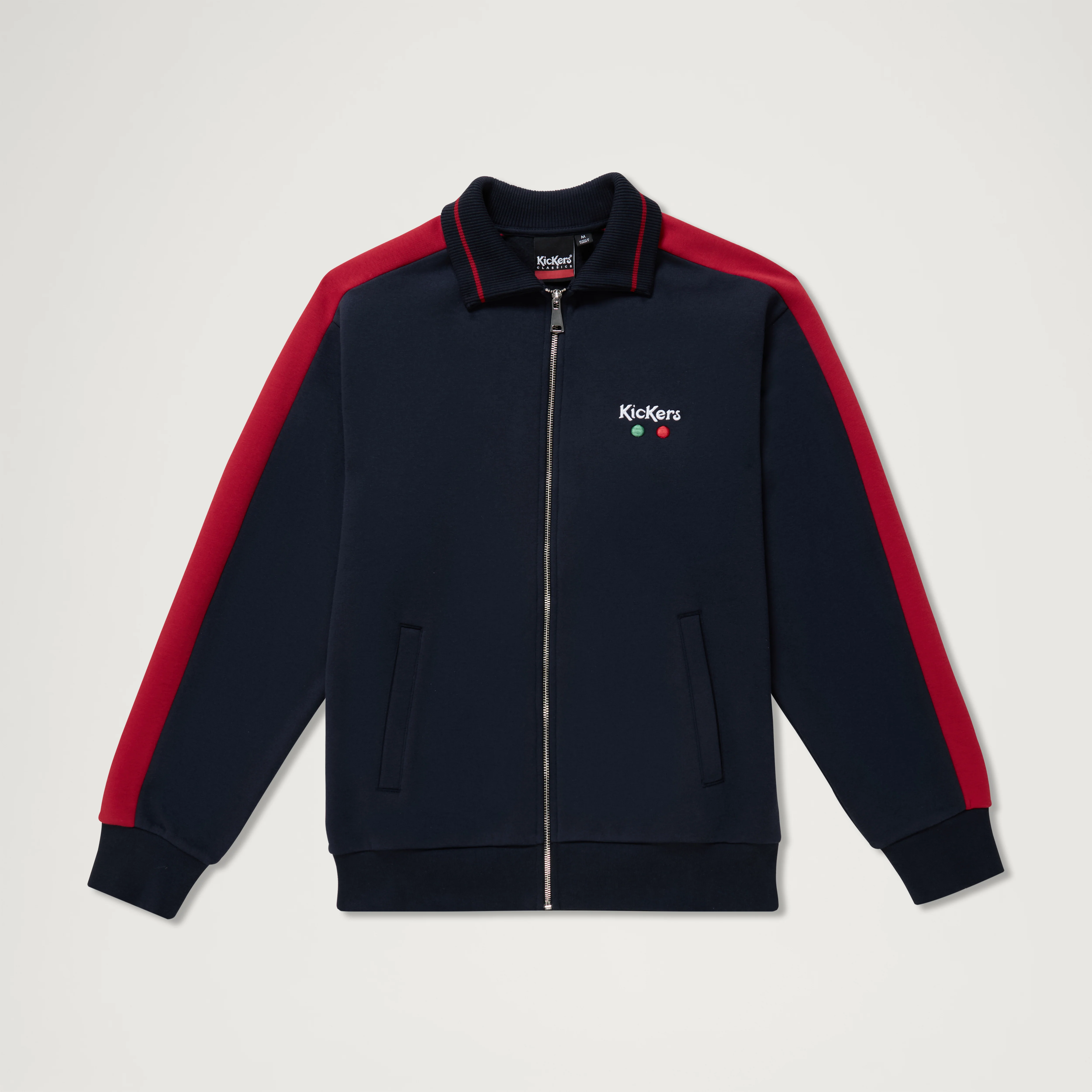 Adult Mens Kickers Classic Zip Through Knit Navy - Image 3