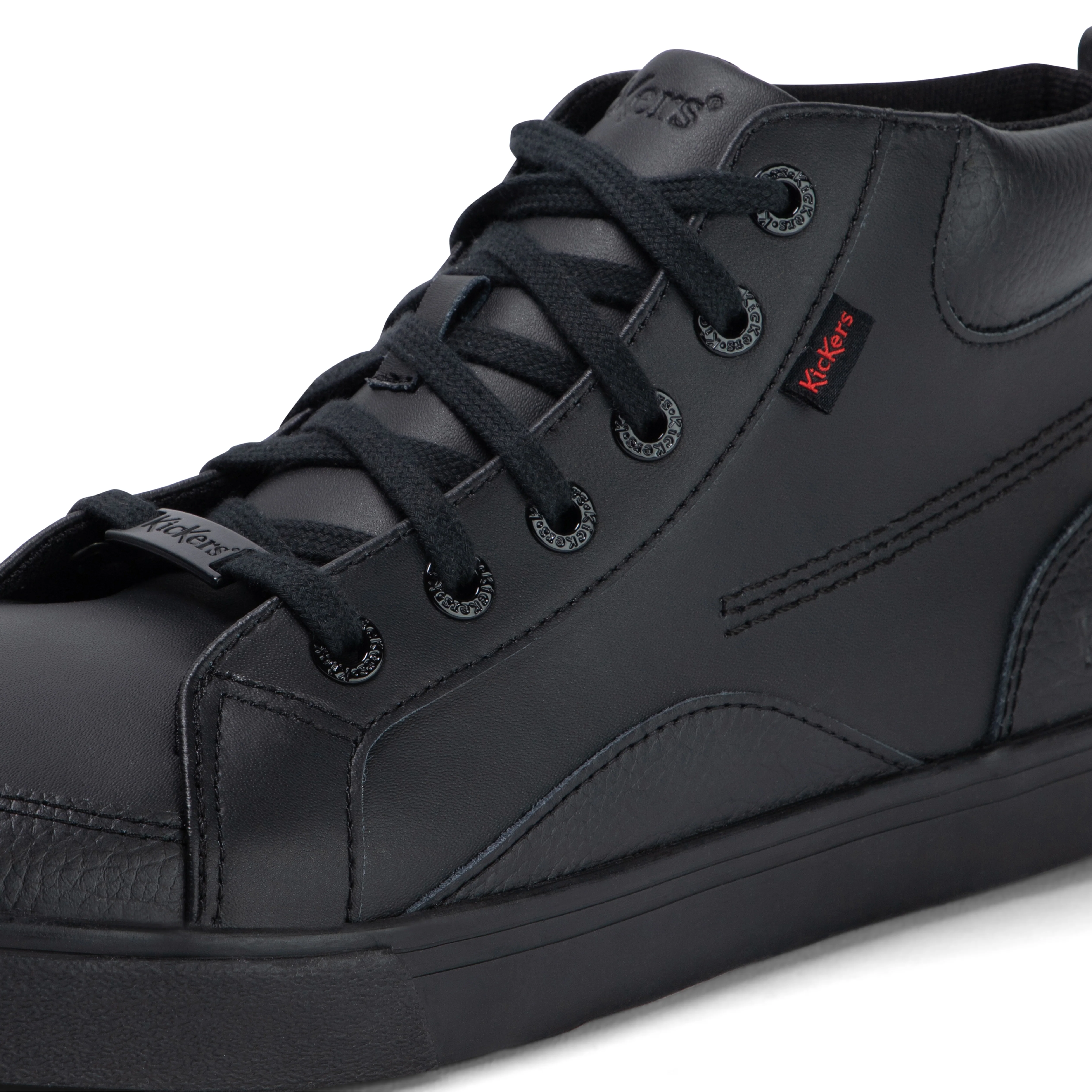 Adult Mens Tovni Hi Mix Leather Black - Image 6