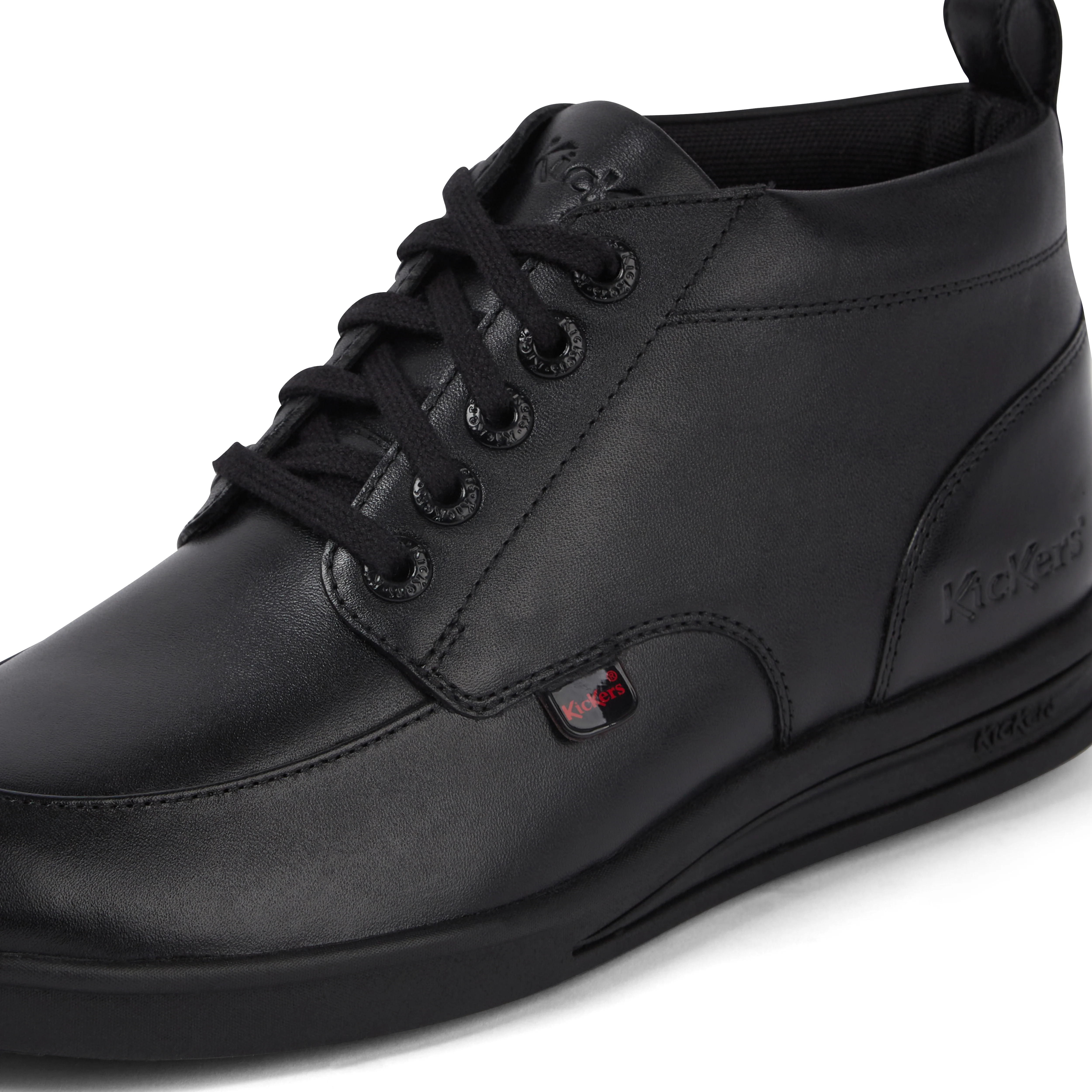 Youth Mens Troiko Hi Leather Boots Black - Image 6