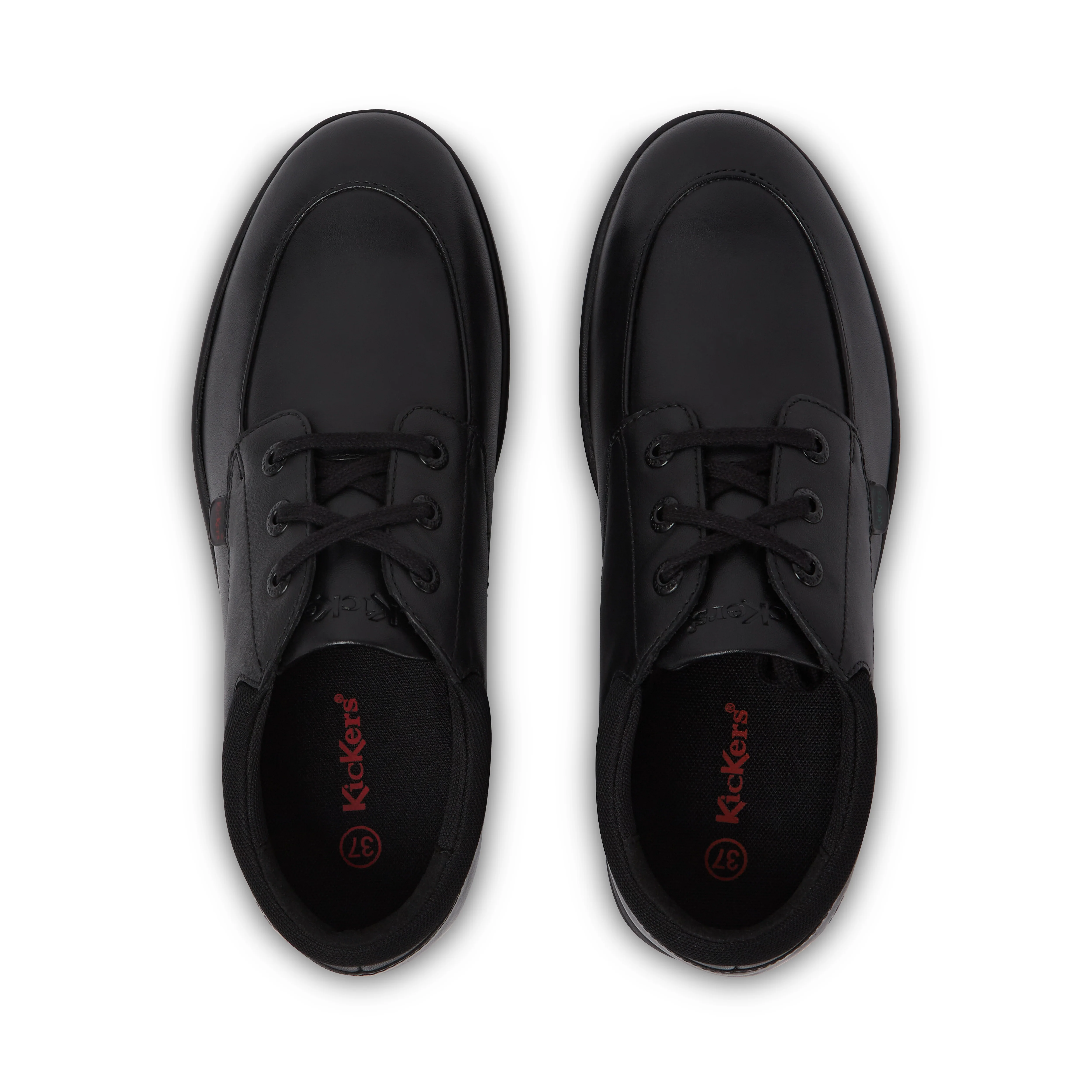 Youth Mens Troiko Lo Leather Shoes Black - Image 4