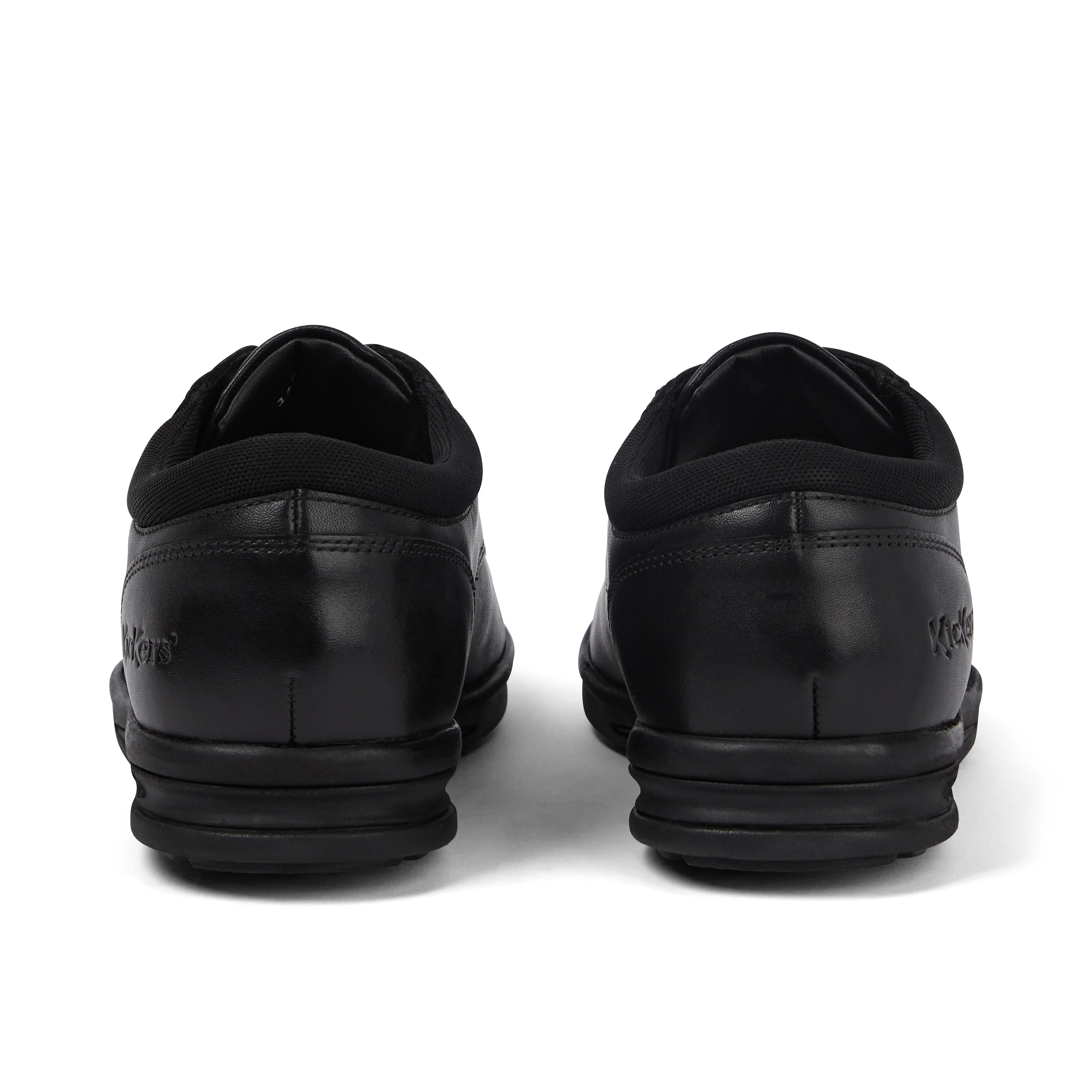 Youth Mens Troiko Lo Leather Shoes Black - Image 5
