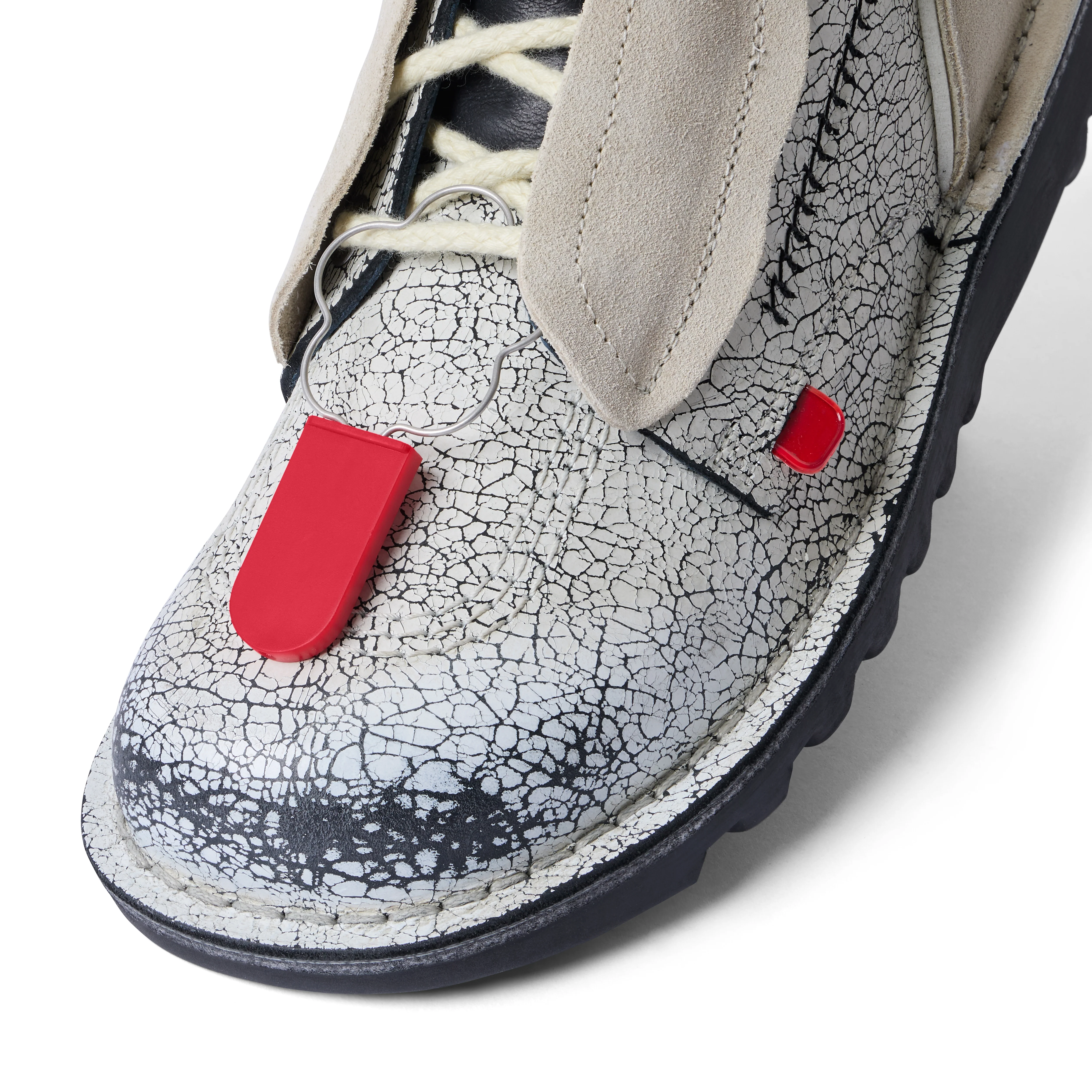 Adult Unisex ACW* Kick Hi Leather Boots White - Image 6