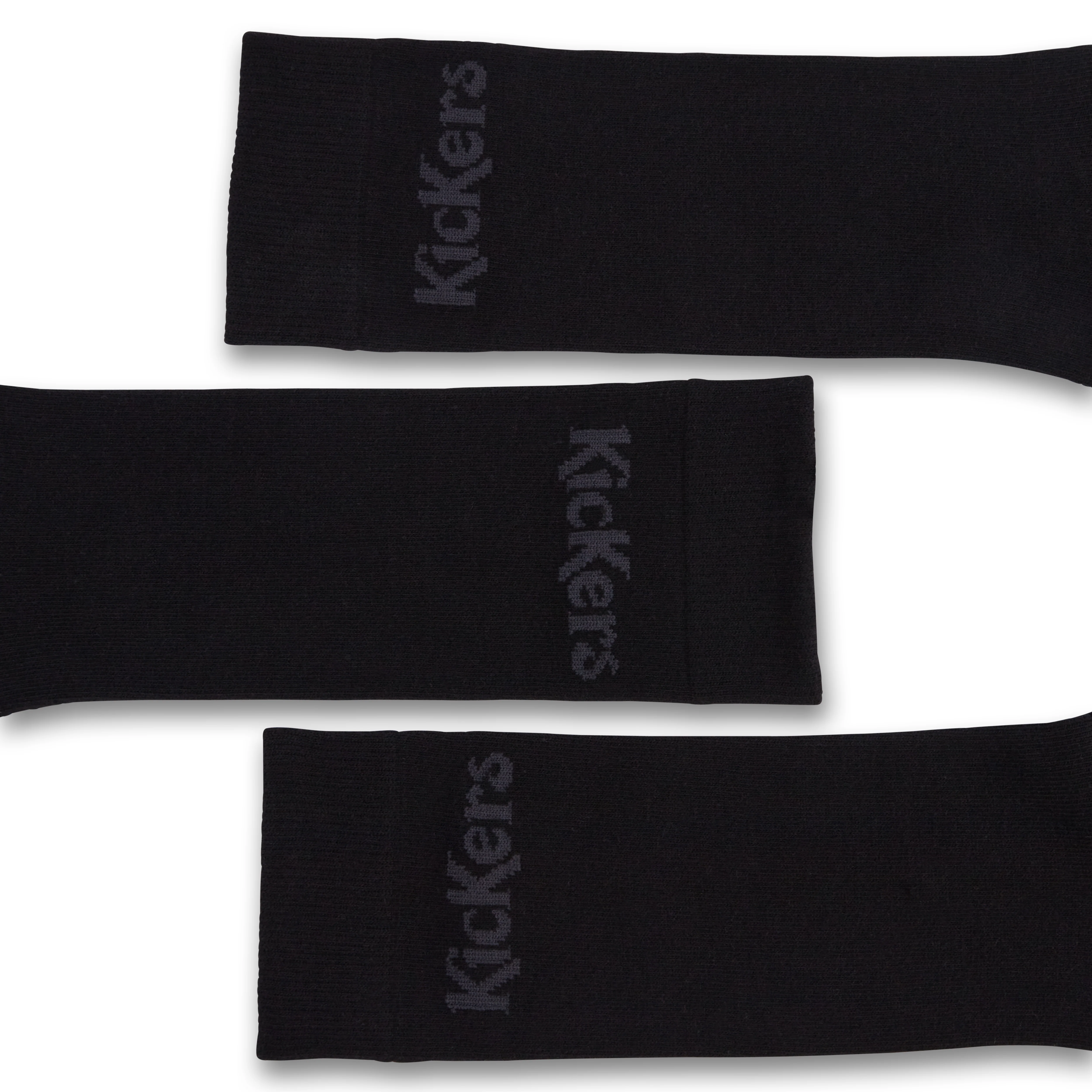 Adult Unisex Everyday Crew 3-Pack Socks Black - Image 3