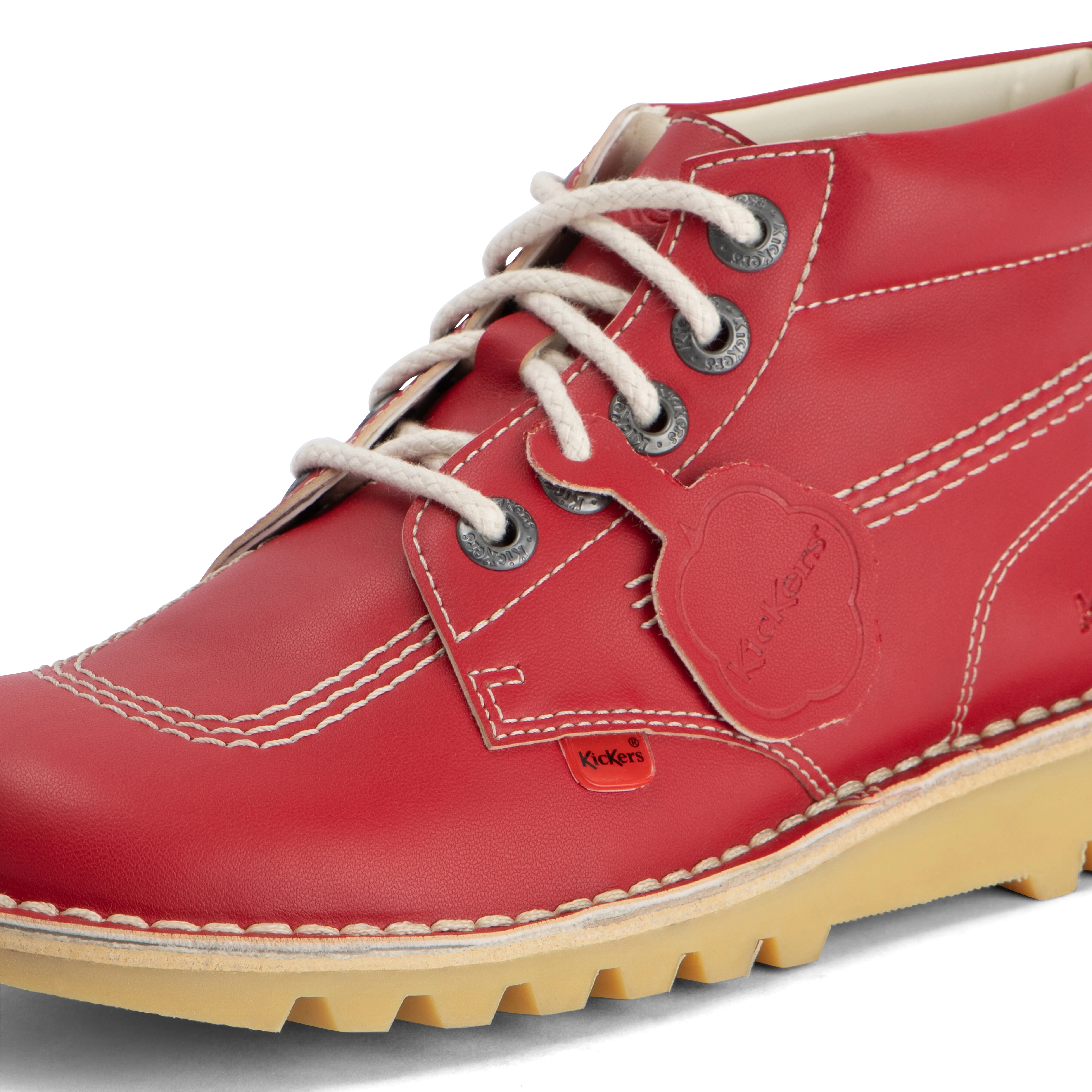 Adult Unisex Kick Hi Leather Alternative Red - Image 6