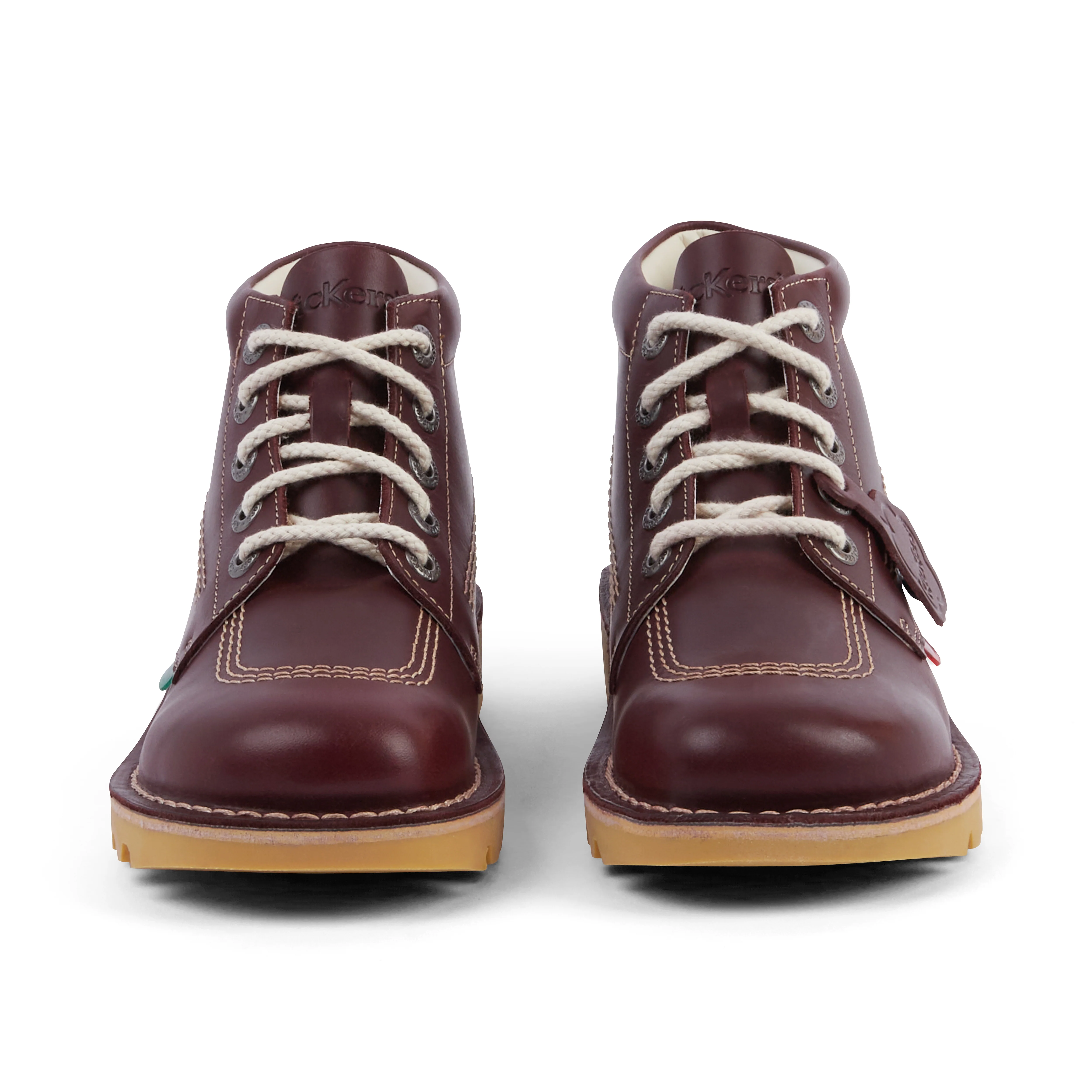 Adult Unisex Kick Hi Leather Dark Red - Image 2