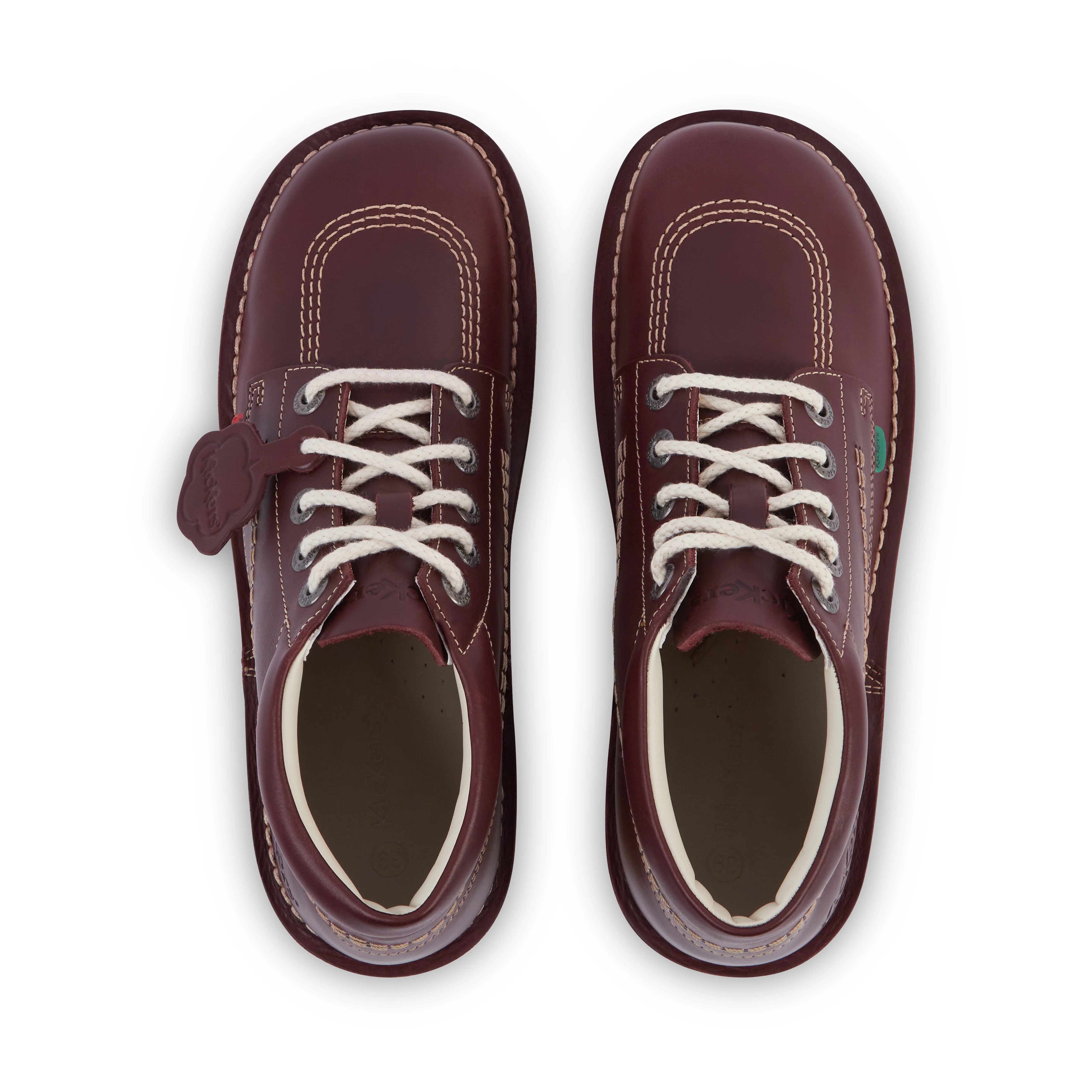 Adult Unisex Kick Hi Leather Dark Red - Image 4