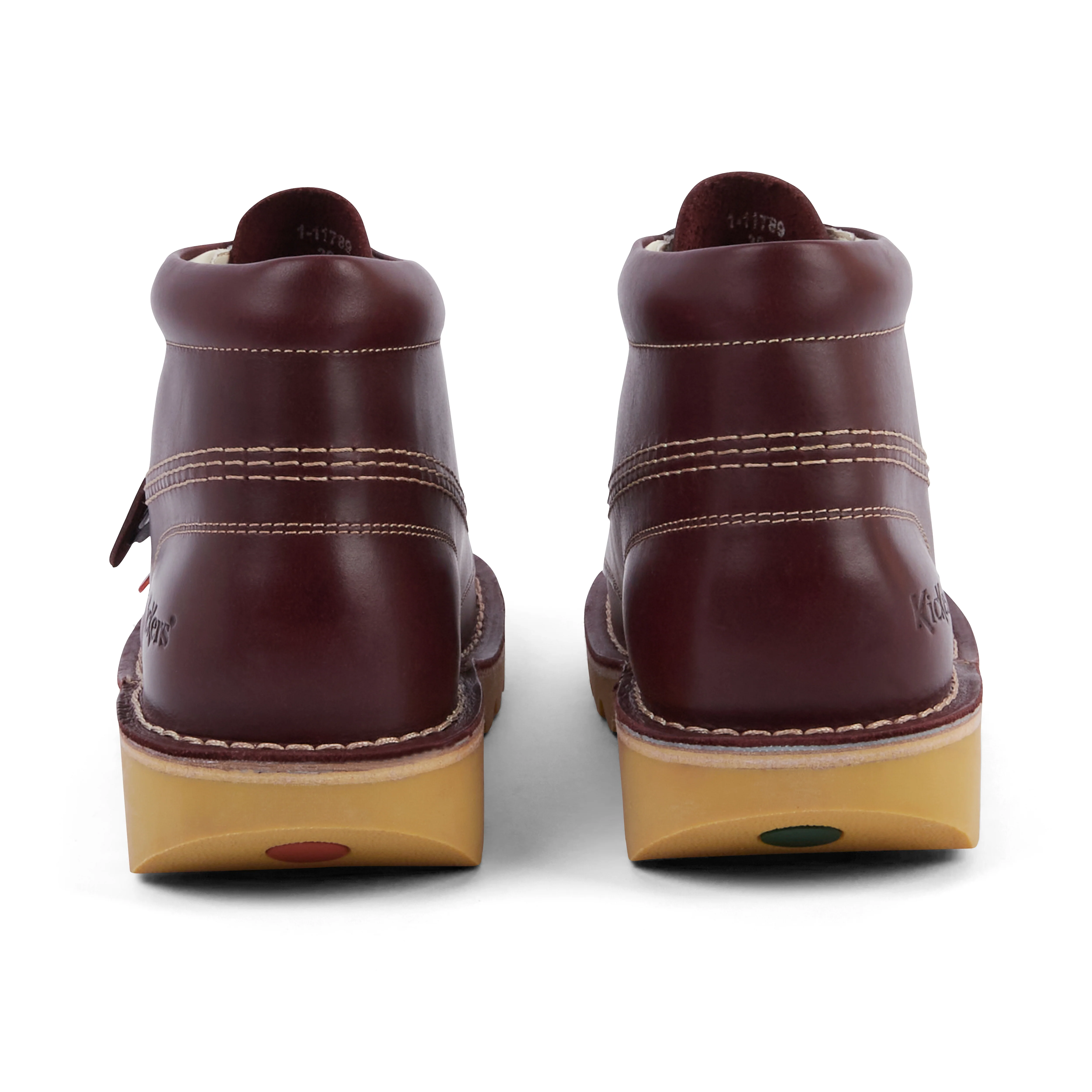 Adult Unisex Kick Hi Leather Dark Red - Image 5