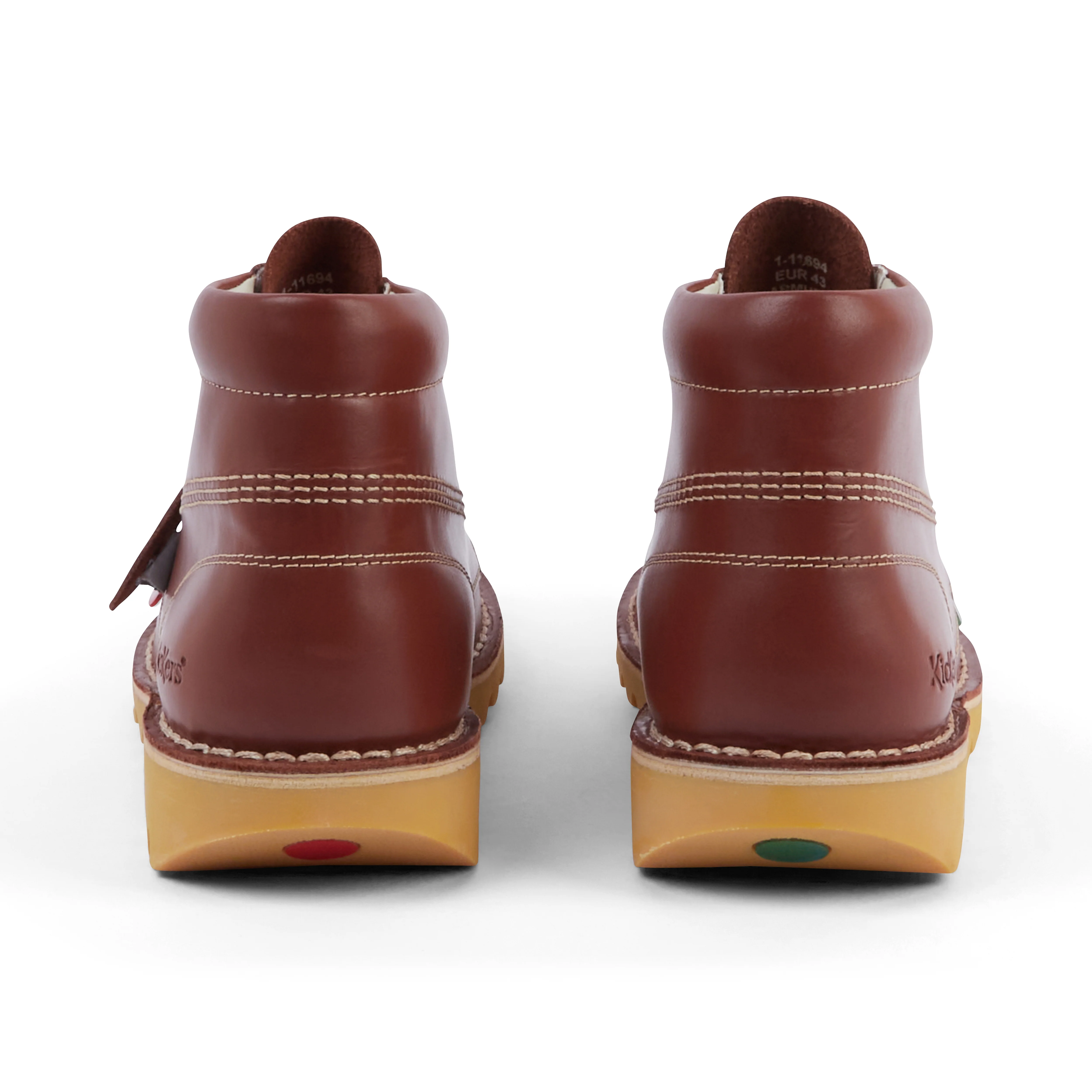 Adult Unisex Kick Hi Leather Dark Tan - Image 5