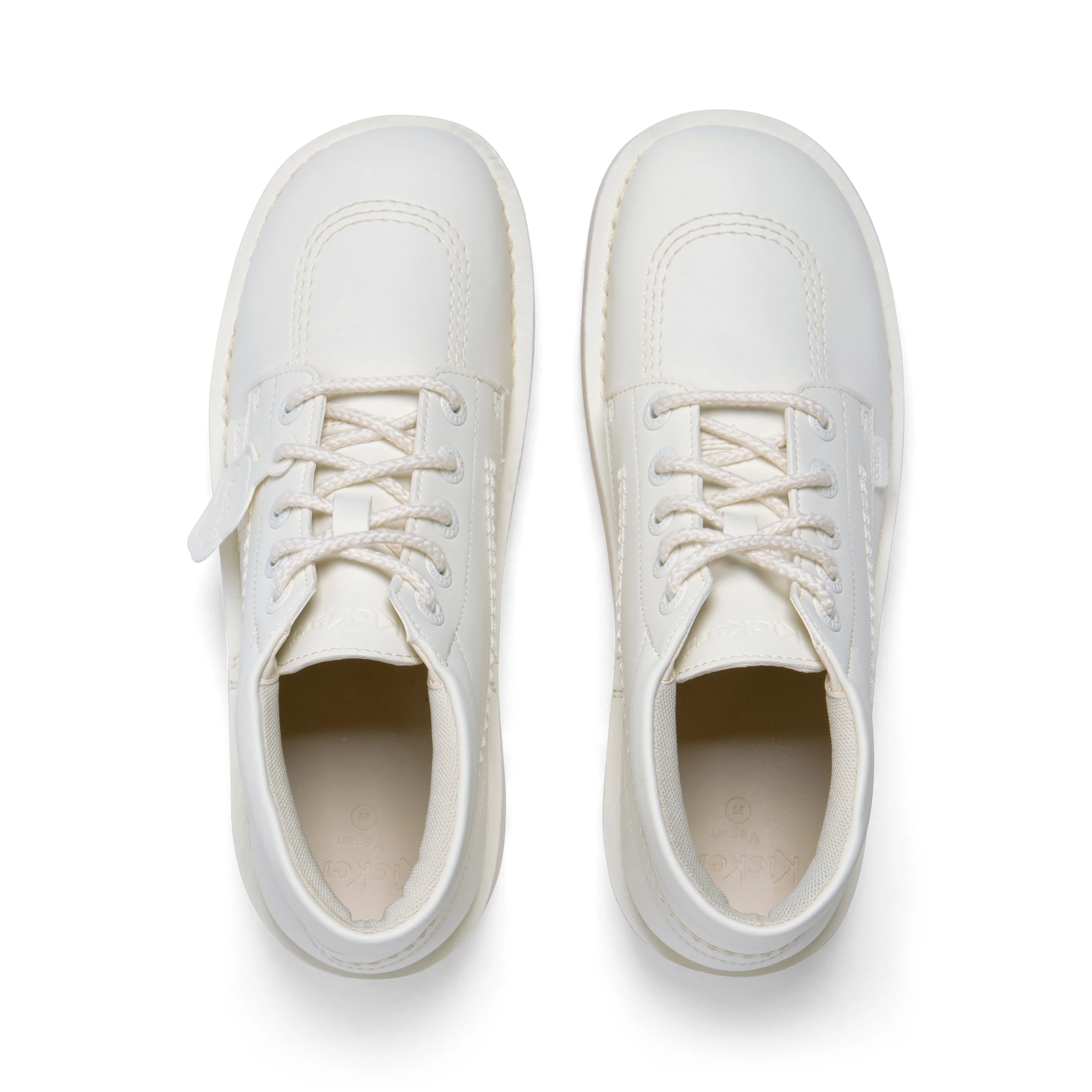 Adult Unisex Kick Hi Stack Leather Alternative White - Image 4