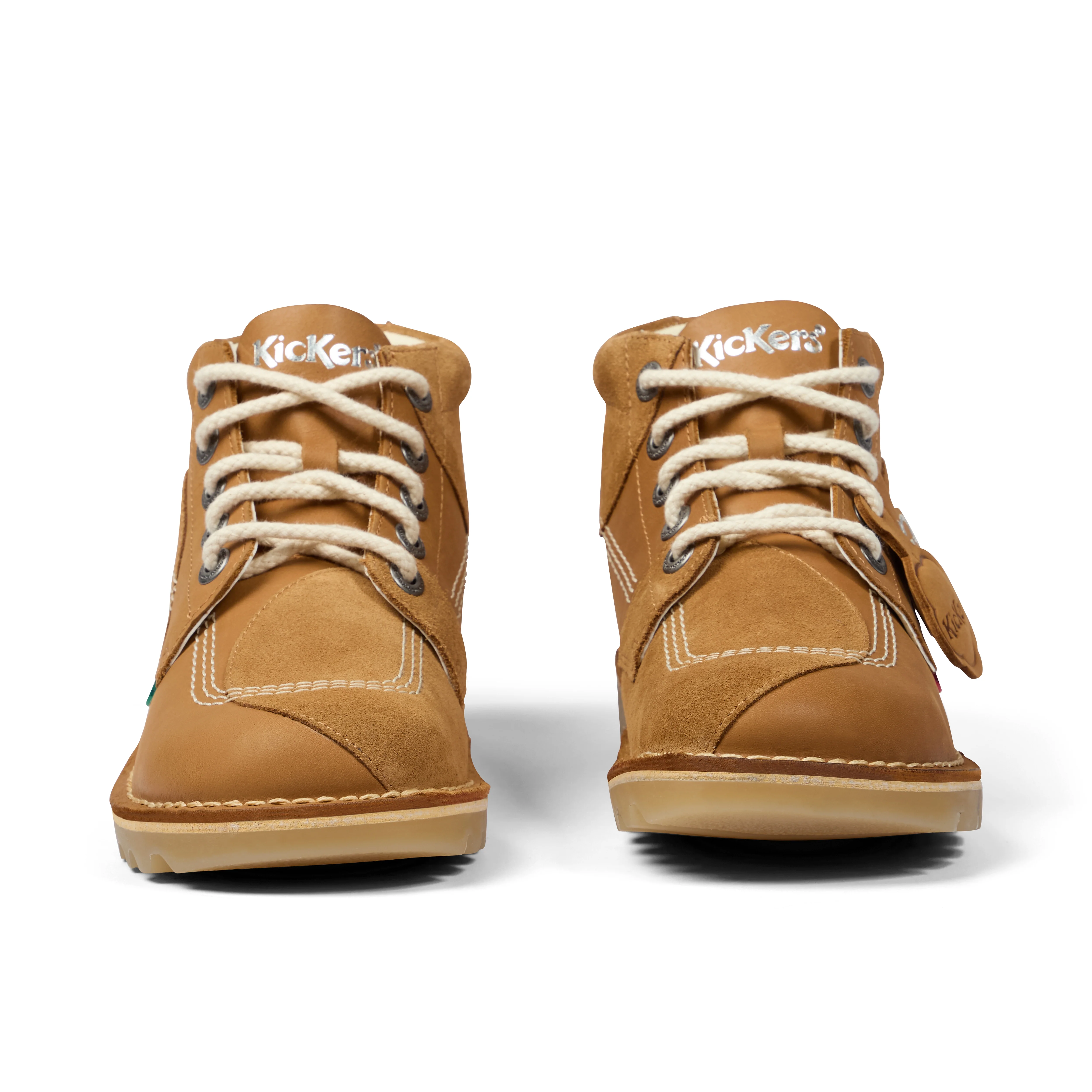 Adult Unisex Kick Hi Stitch Boots Tan - Image 2