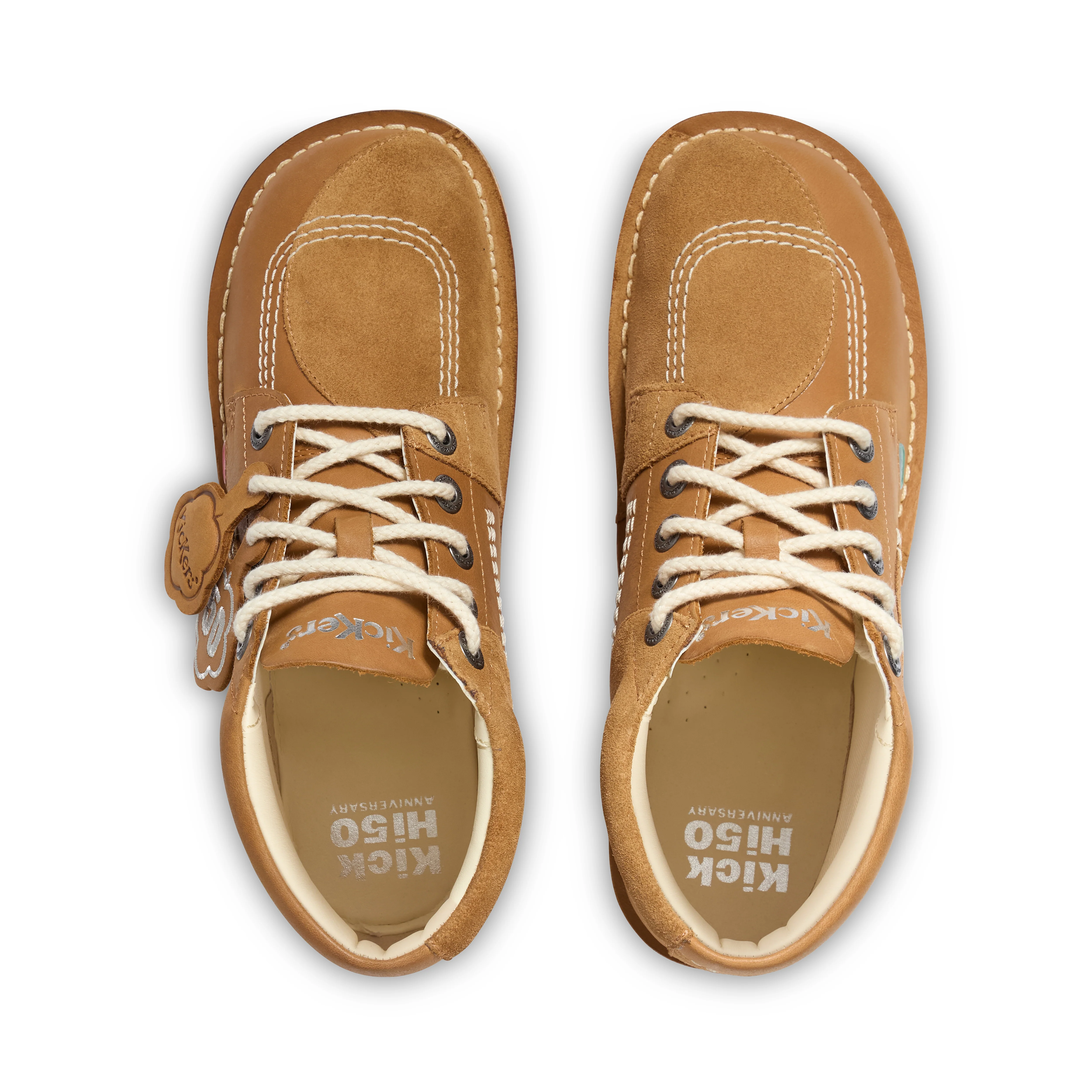 Adult Unisex Kick Hi Stitch Boots Tan - Image 4