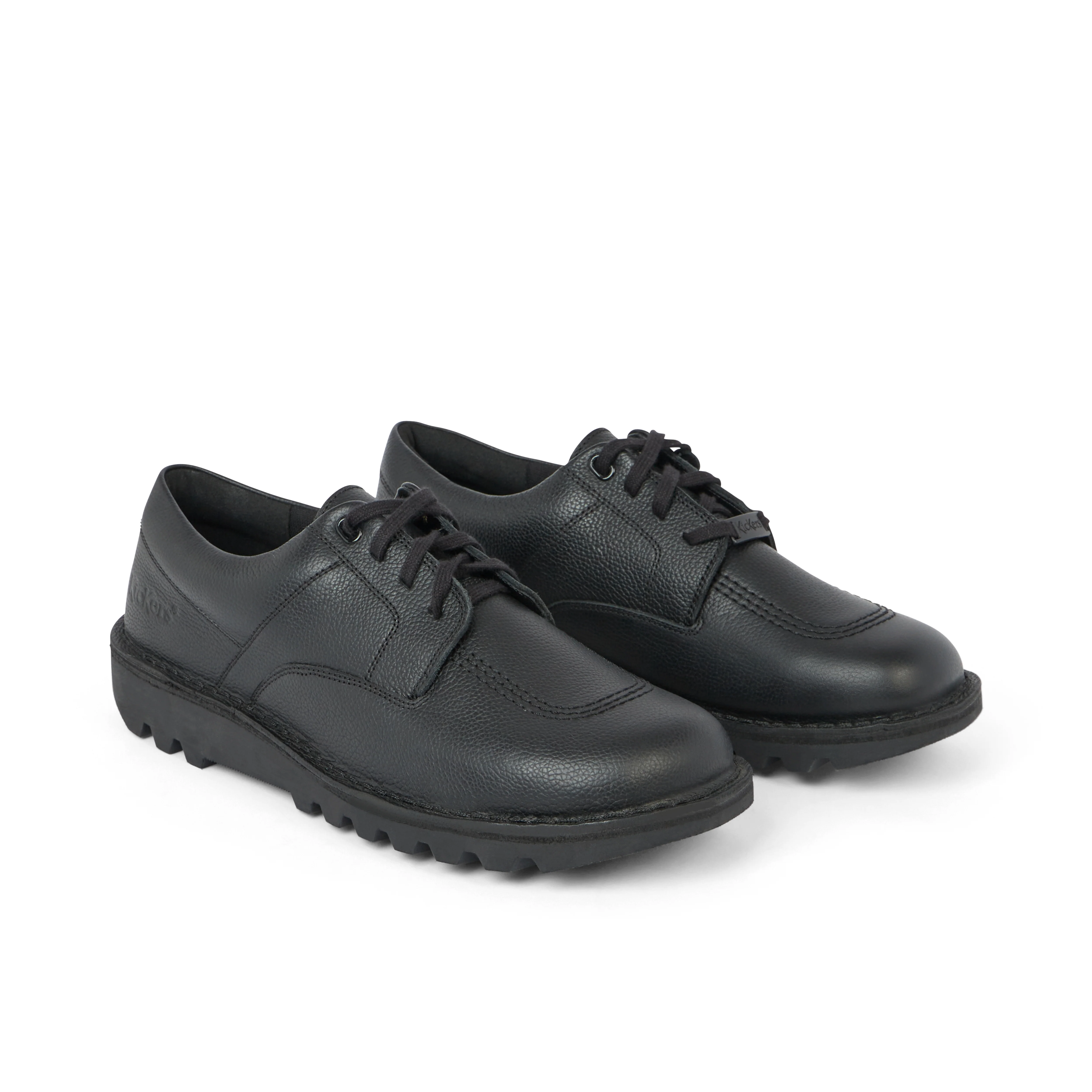 Adult Unisex Kick Shoe Tumble Leather Black - Image 3
