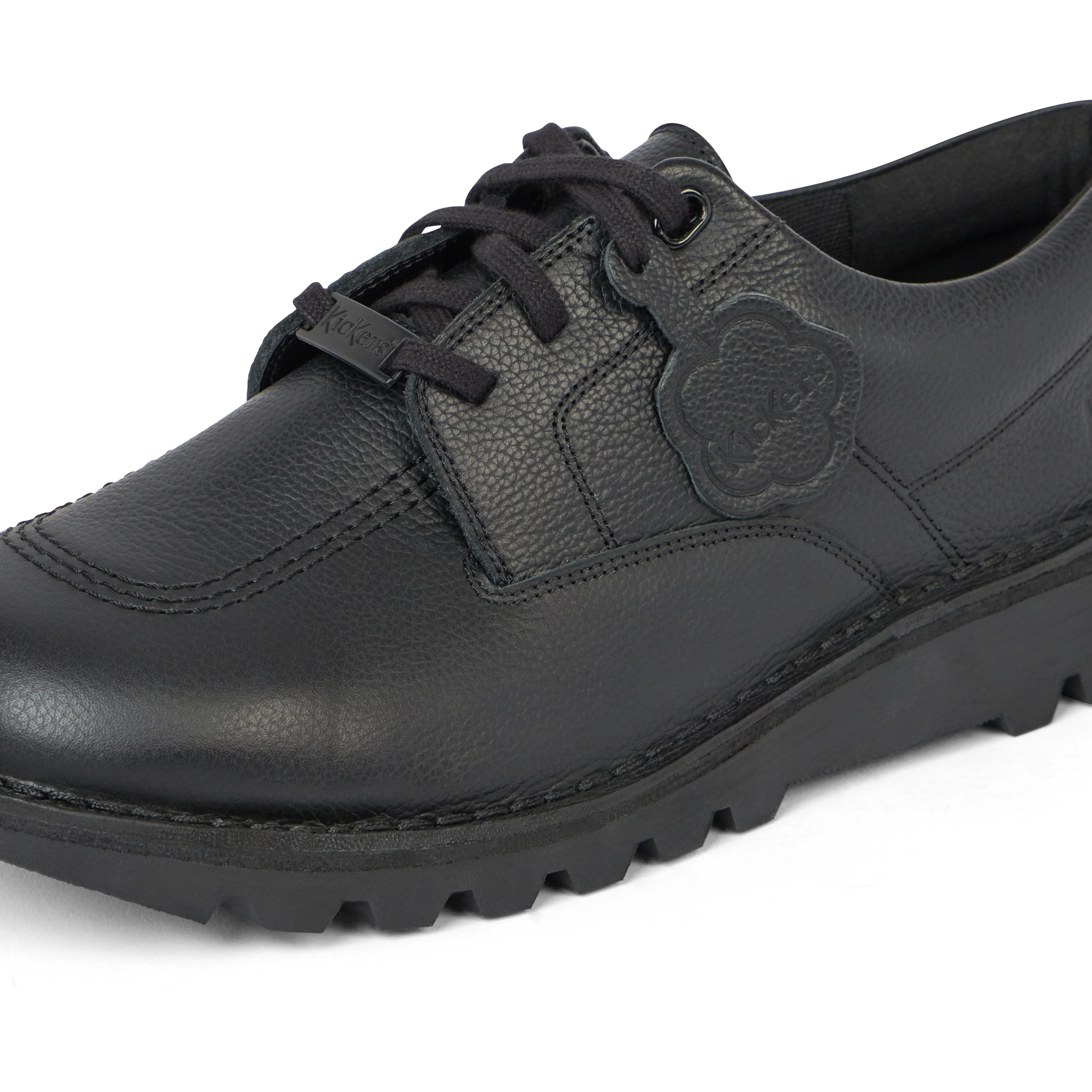 Adult Unisex Kick Shoe Tumble Leather Black - Image 6