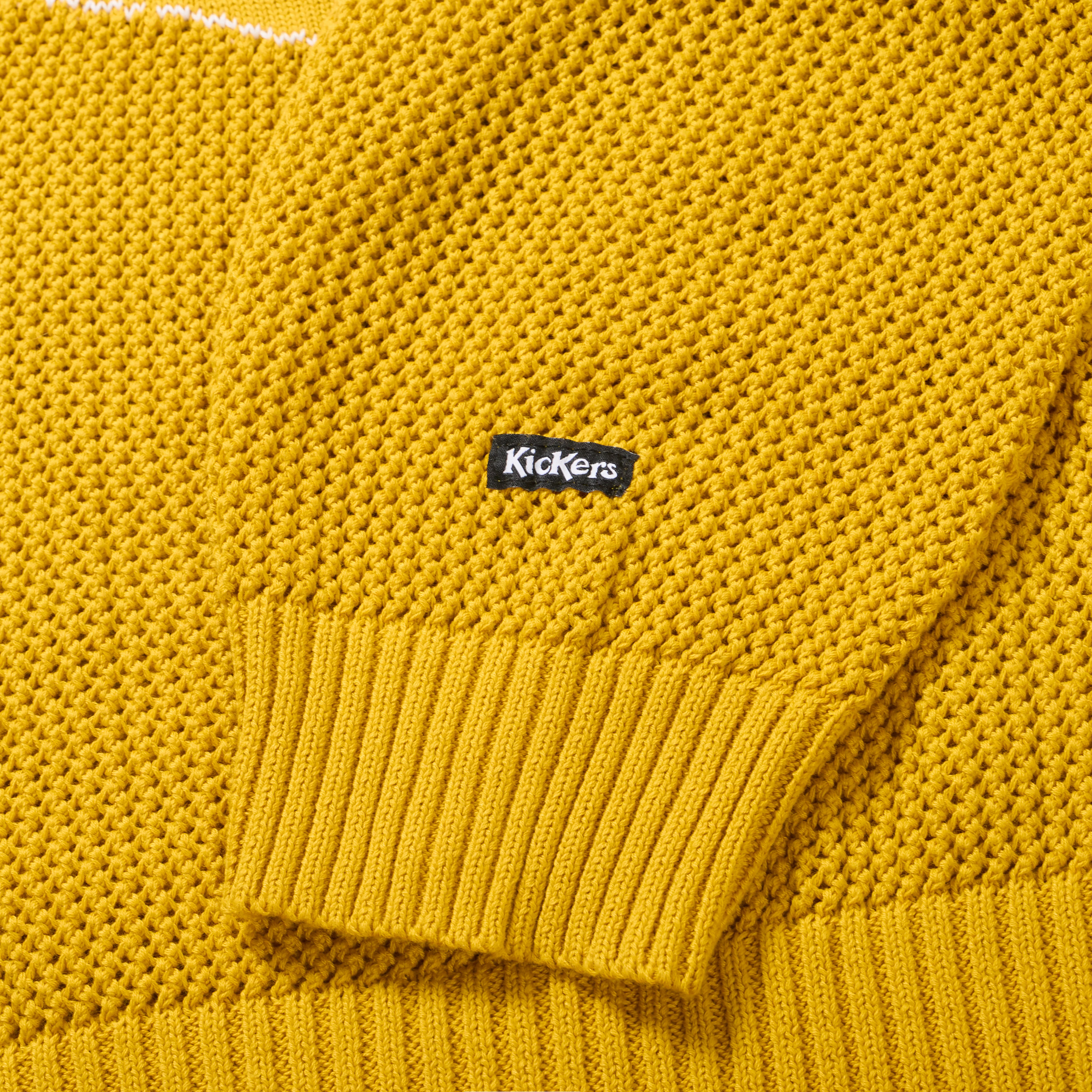 Adult Unisex Kickers Classic Jaquard Knit Yellow - Image 5
