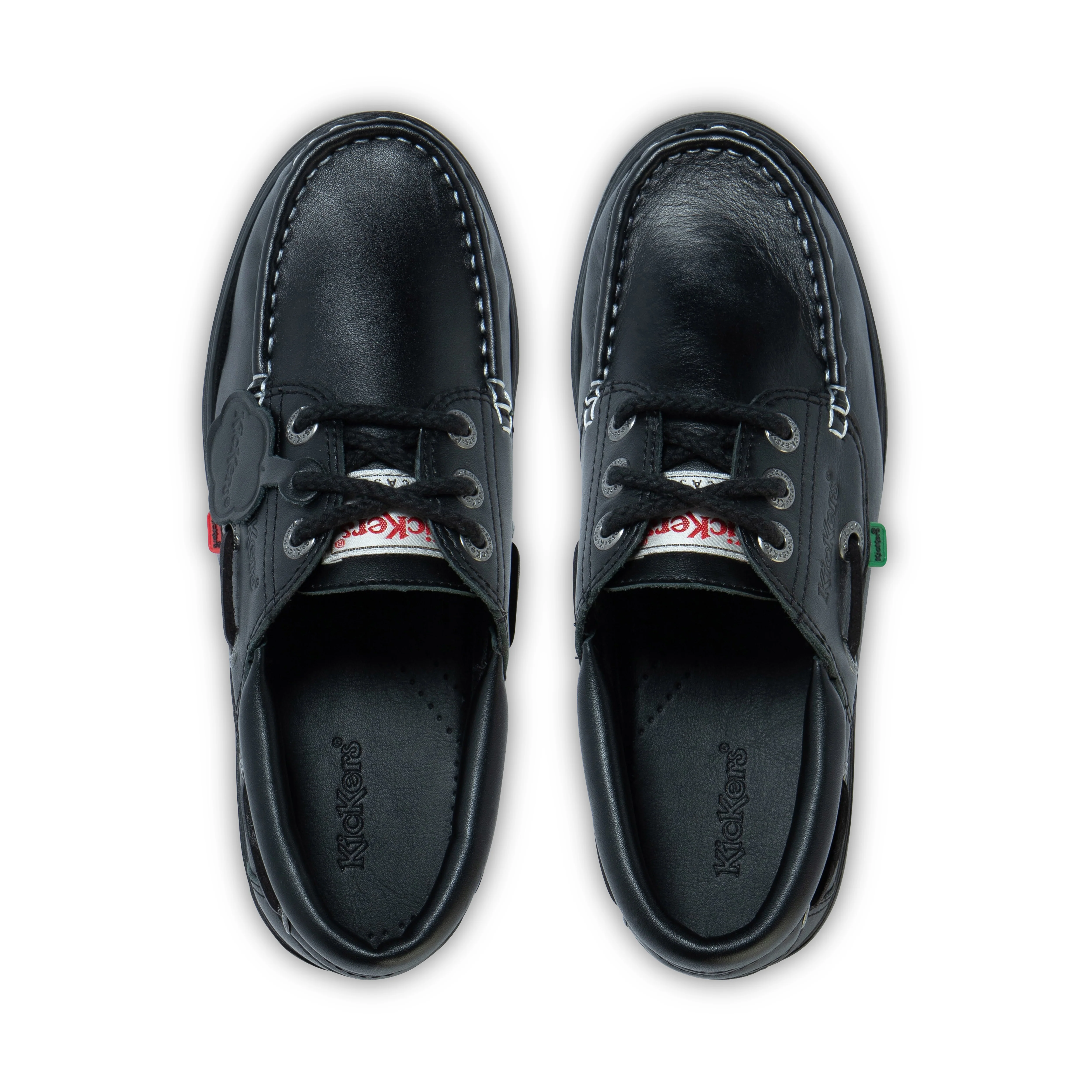 Adult Unisex Lennon Boatshoe Leather Black - Image 4