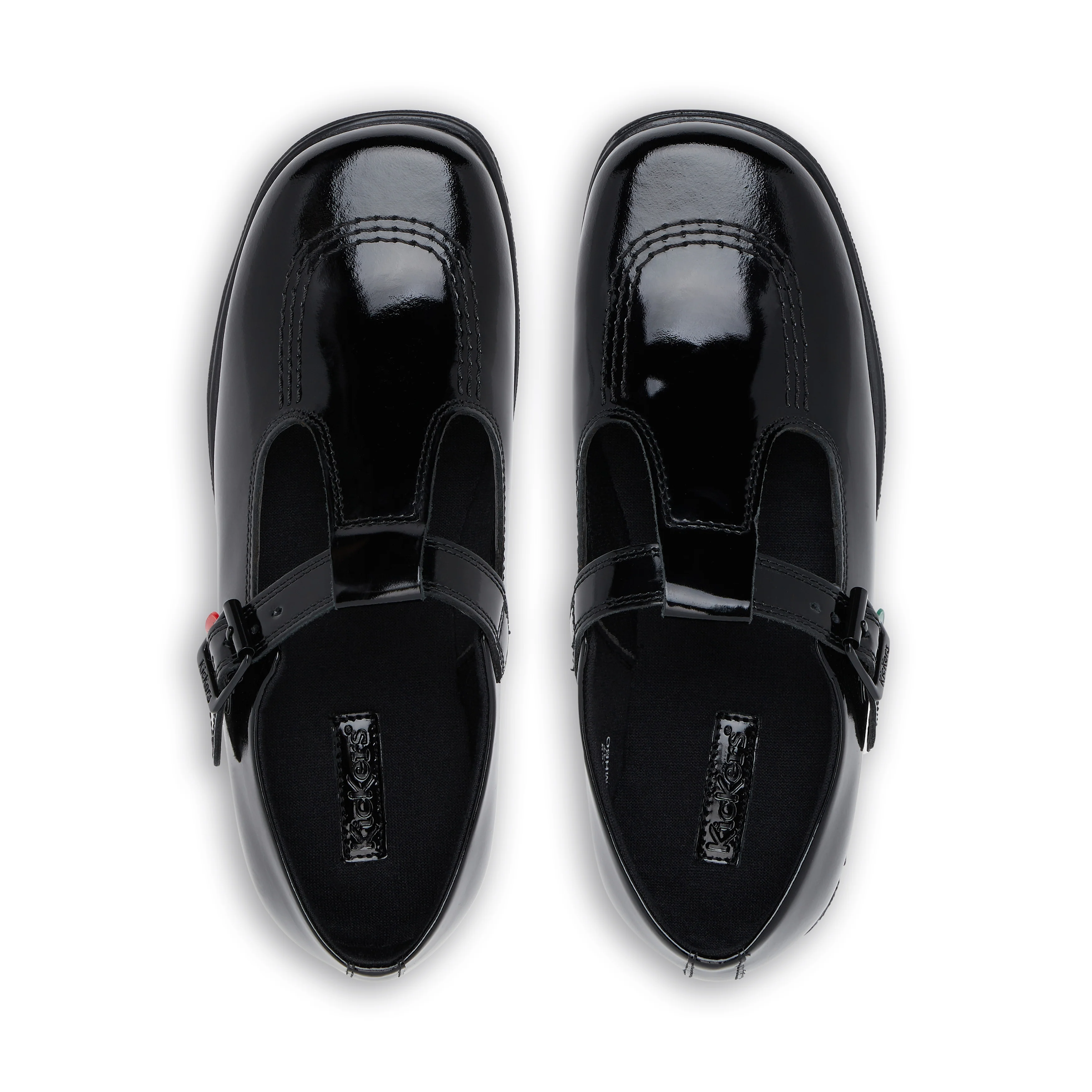 Adult Womens Fragma T-Buckle Patent Leather Black - Image 4