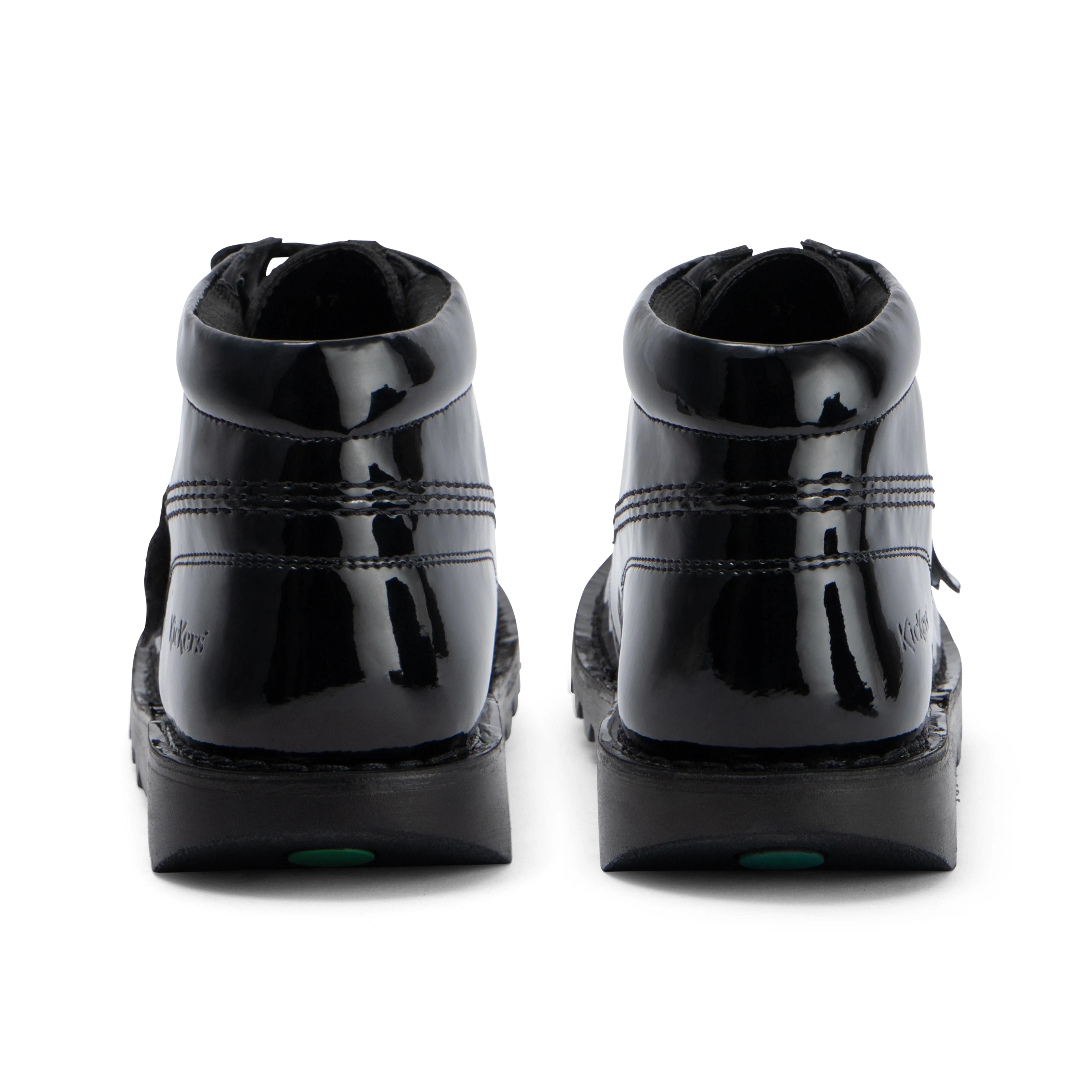 Adult Womens Kick Hi Leather Alternative Patent Leather Black - Image 5