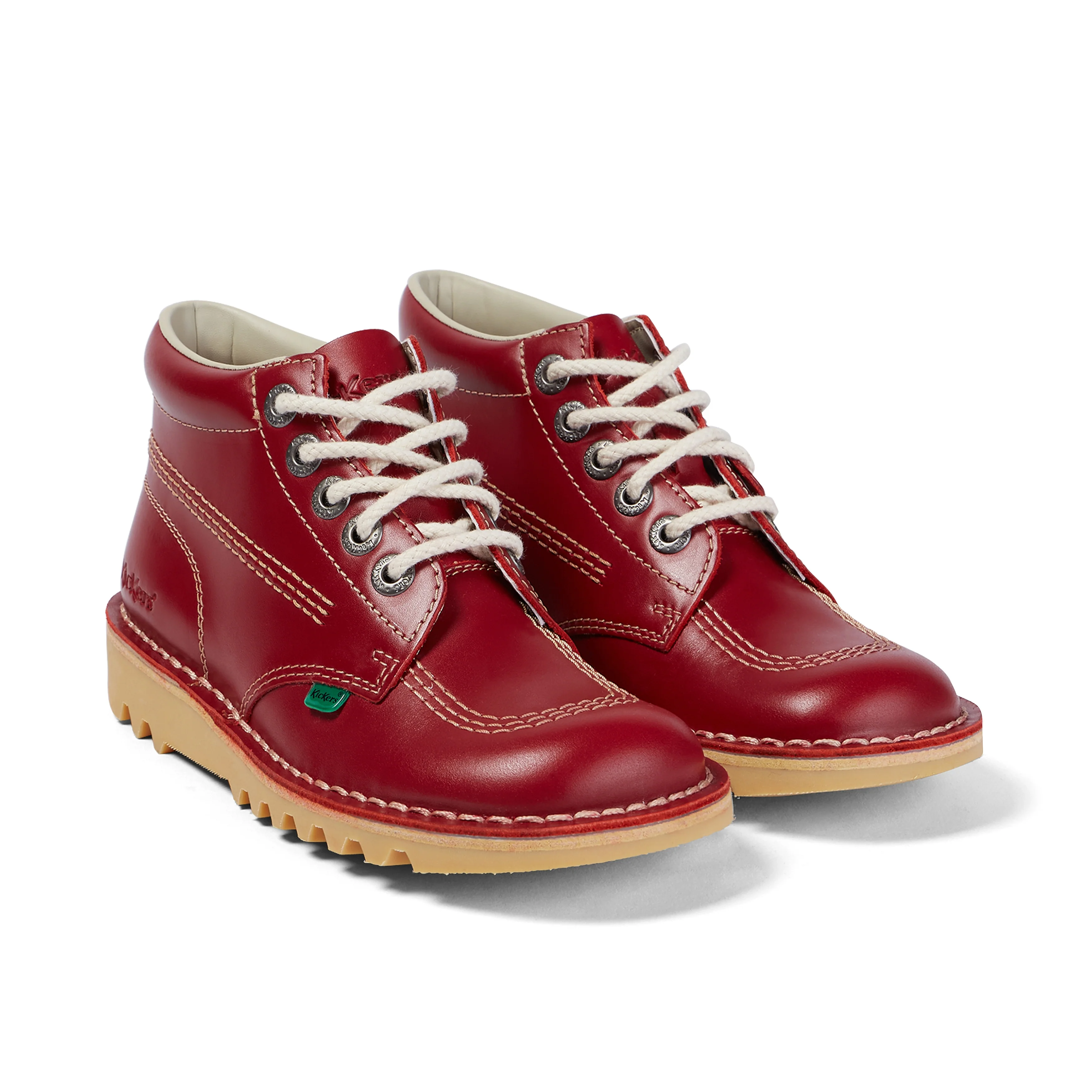 Adult Womens Kick Hi Leather Red - Image 3