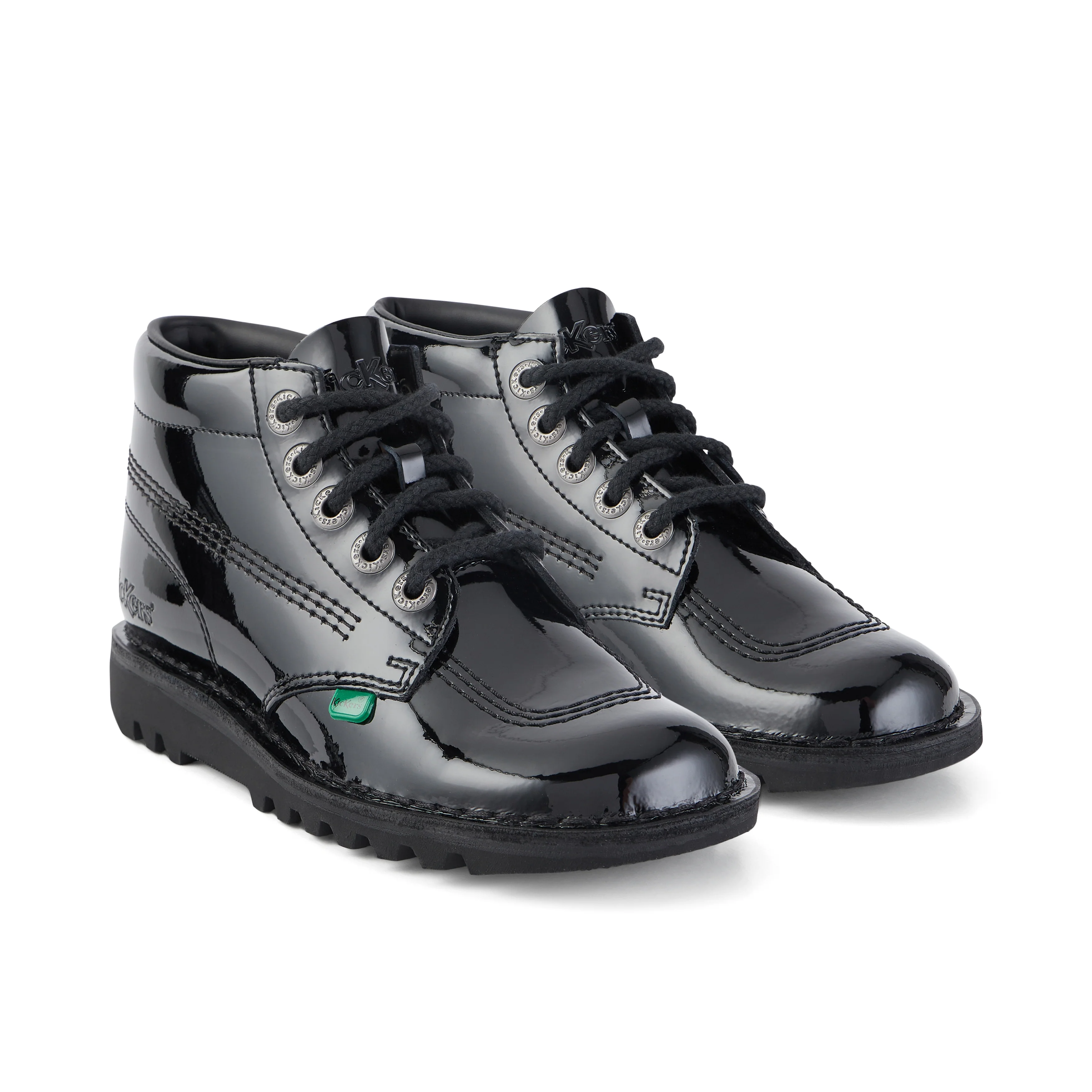Adult Womens Kick Hi Patent Leather Black - Image 3