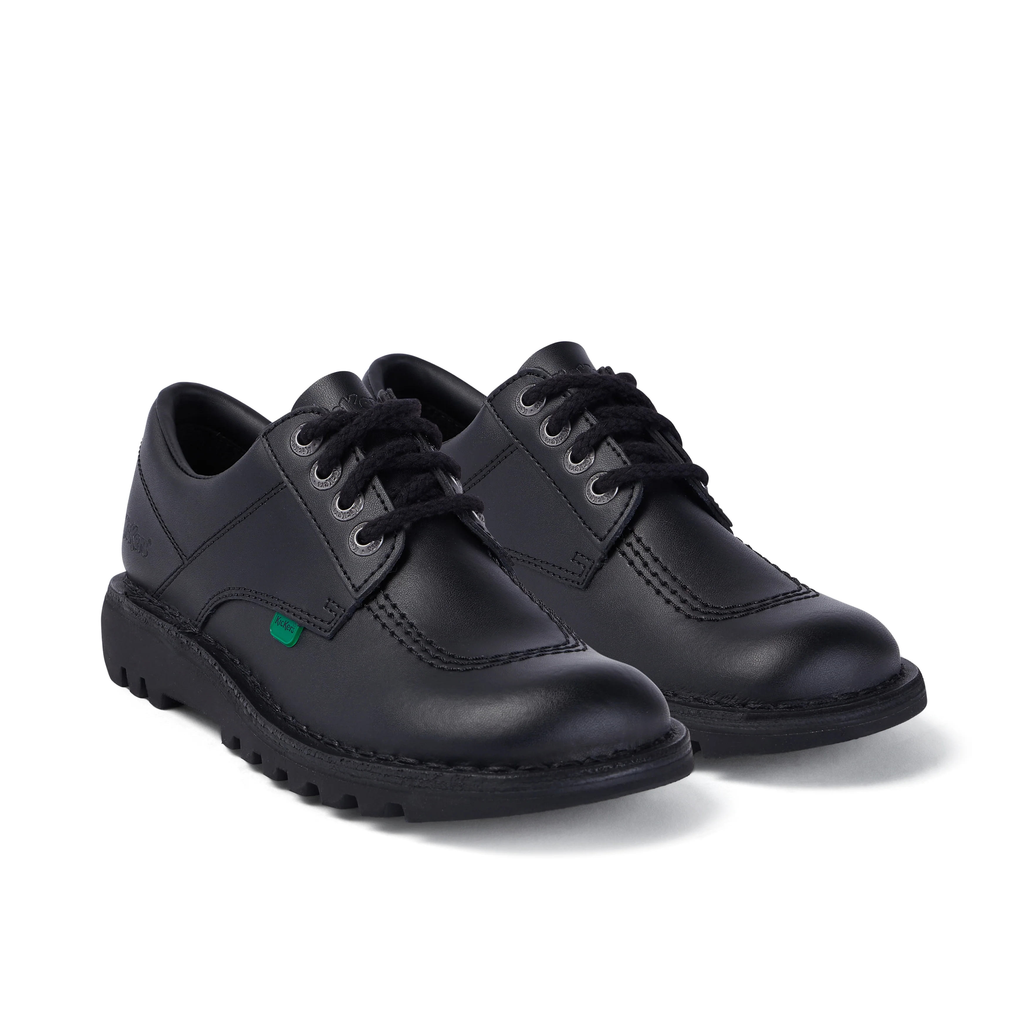 Adult Womens Kick Lo Leather Black - Image 3