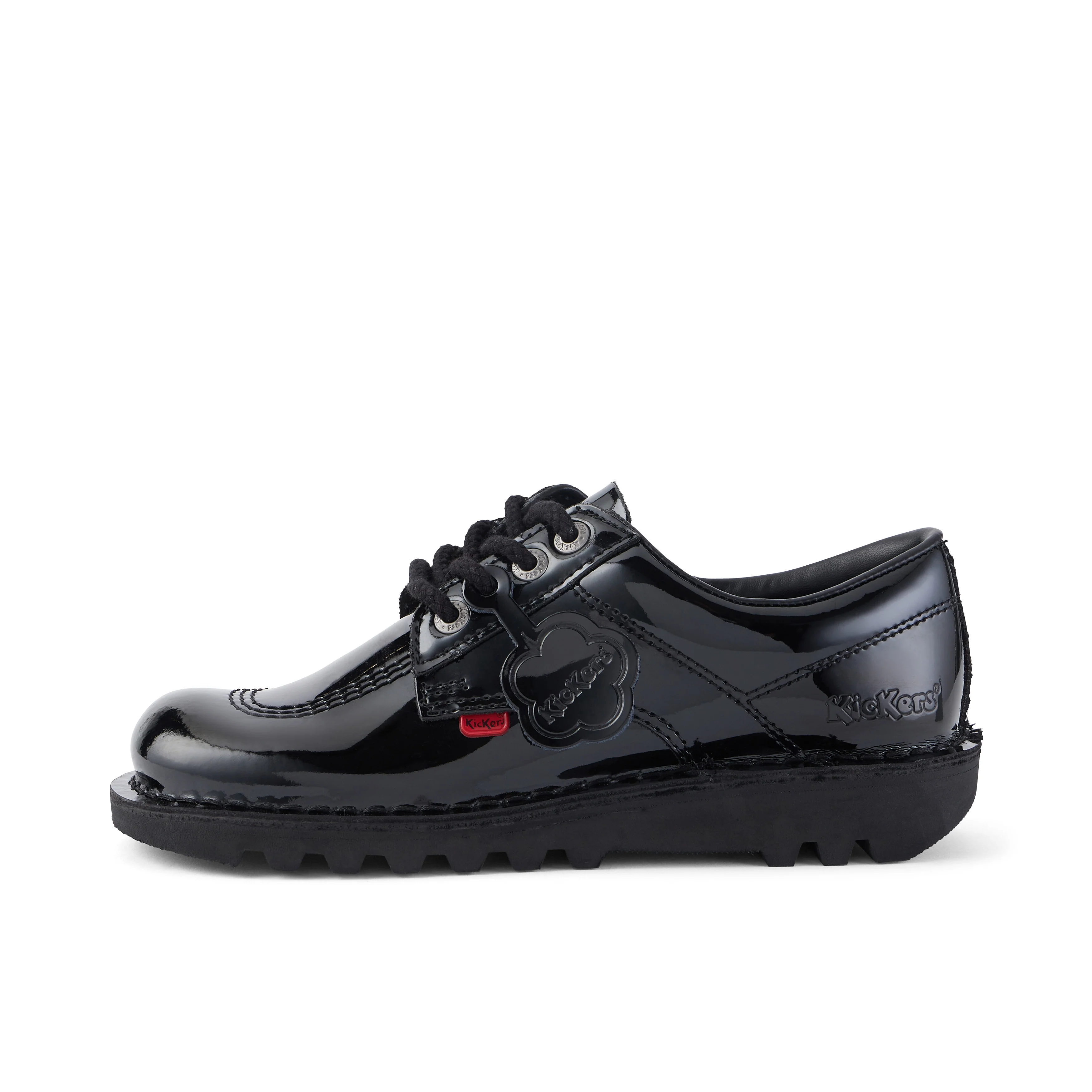 Adult Womens Kick Lo Patent Leather Black