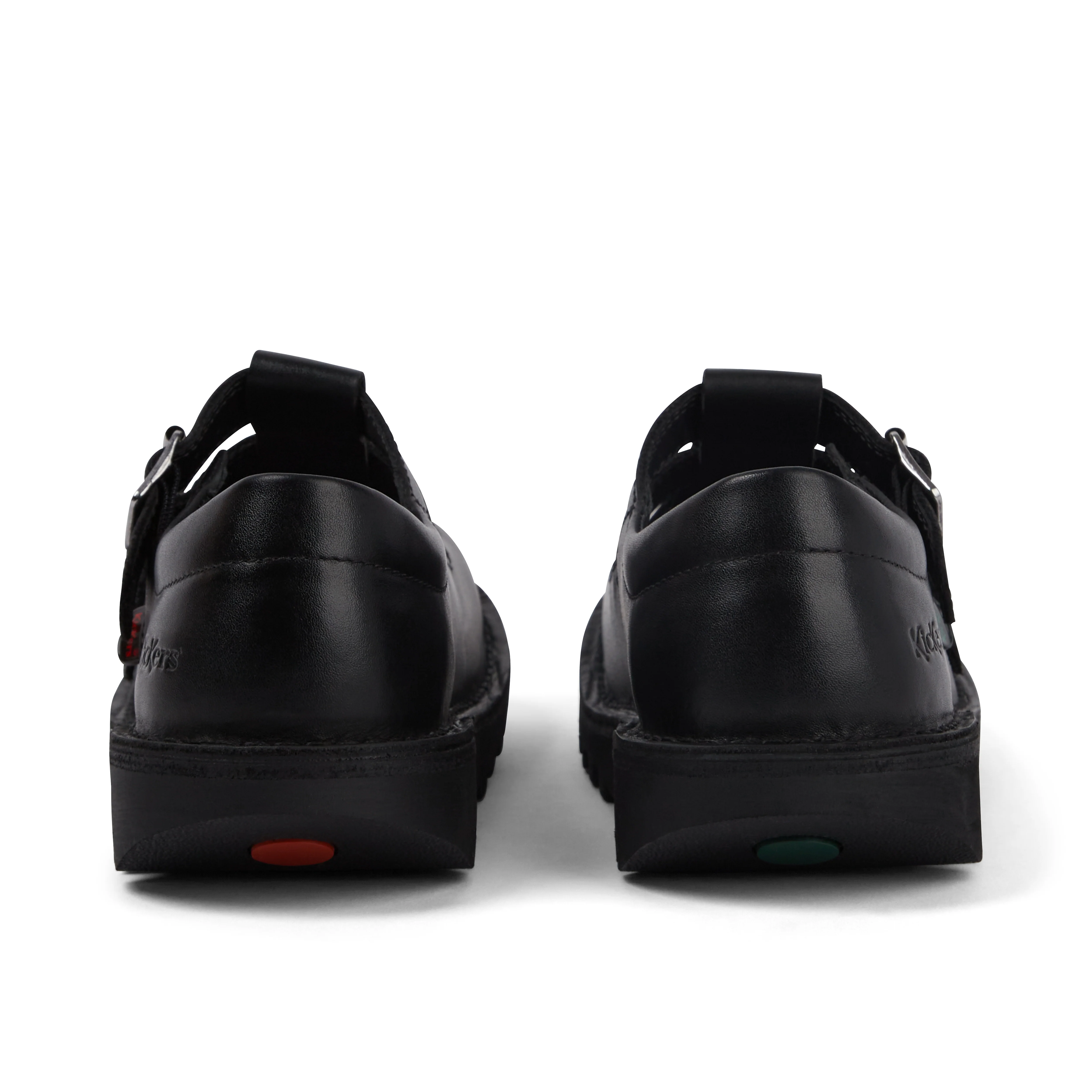 Adult Womens Kick T Double Leather Black - Image 5