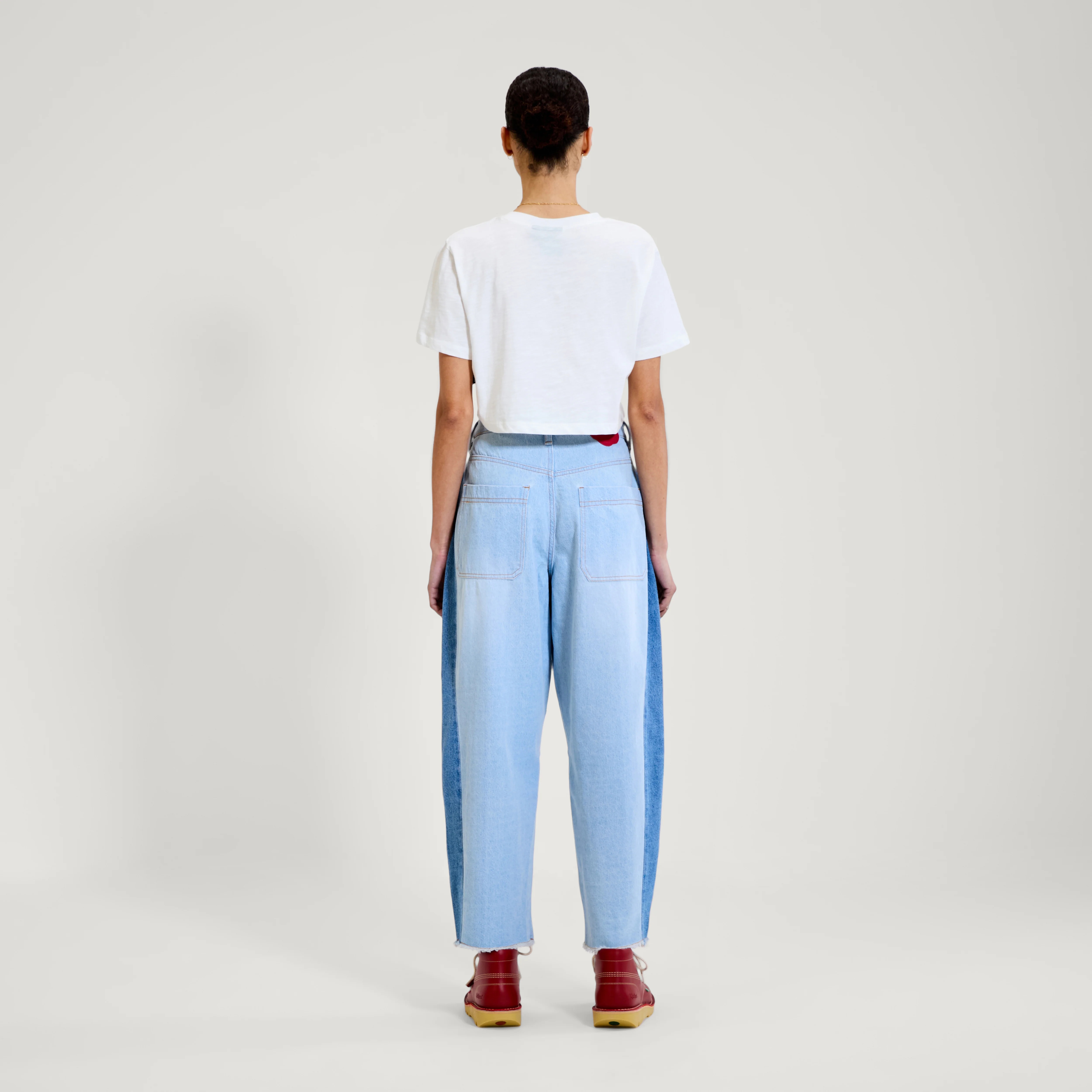 Adult Womens Kickers Classic Crew Neck Tee White - Image 4