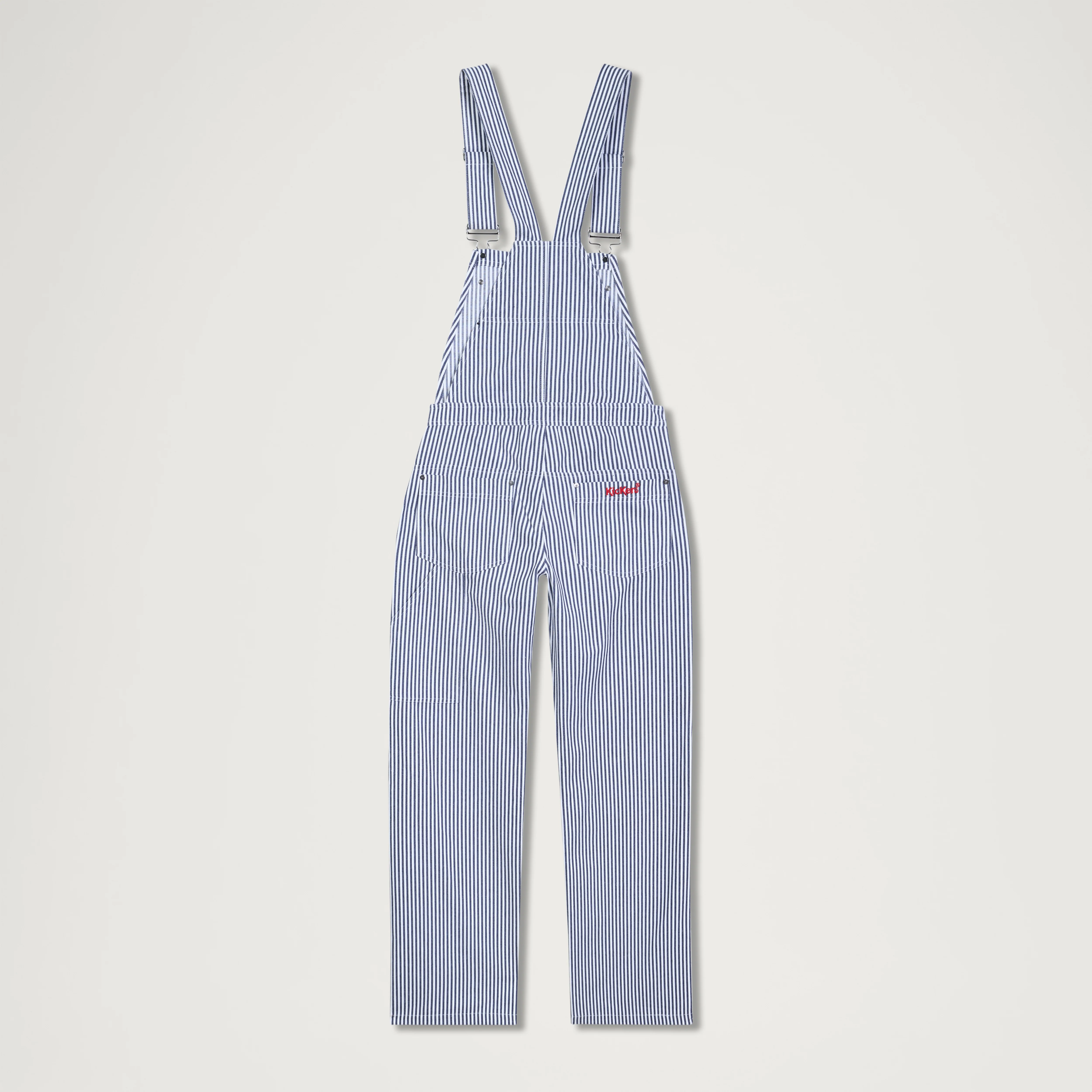 Adult Womens Kickers Classic Dungaree Blue/White - Image 4