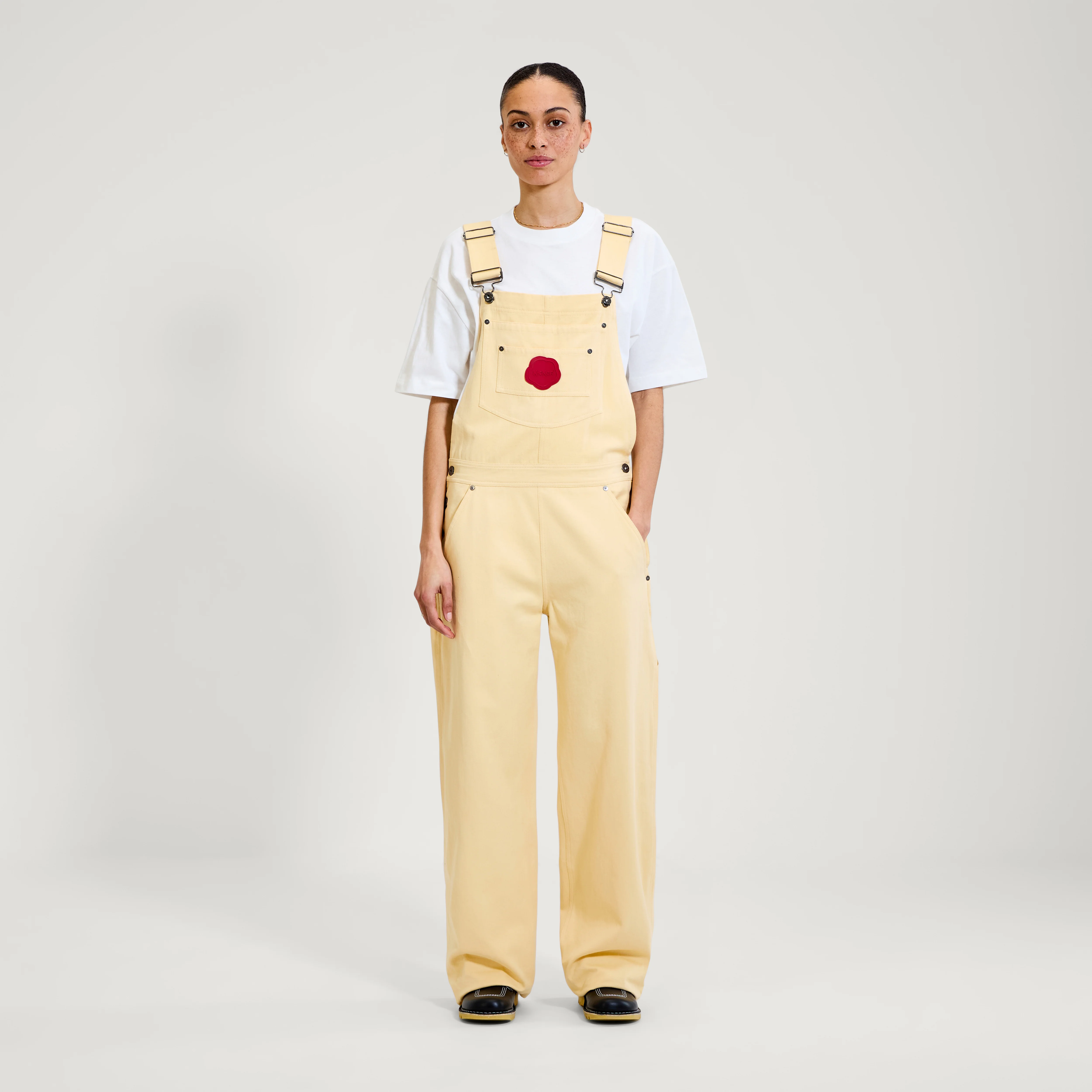Adult Womens Kickers Classic Dungaree Yellow - Image 5