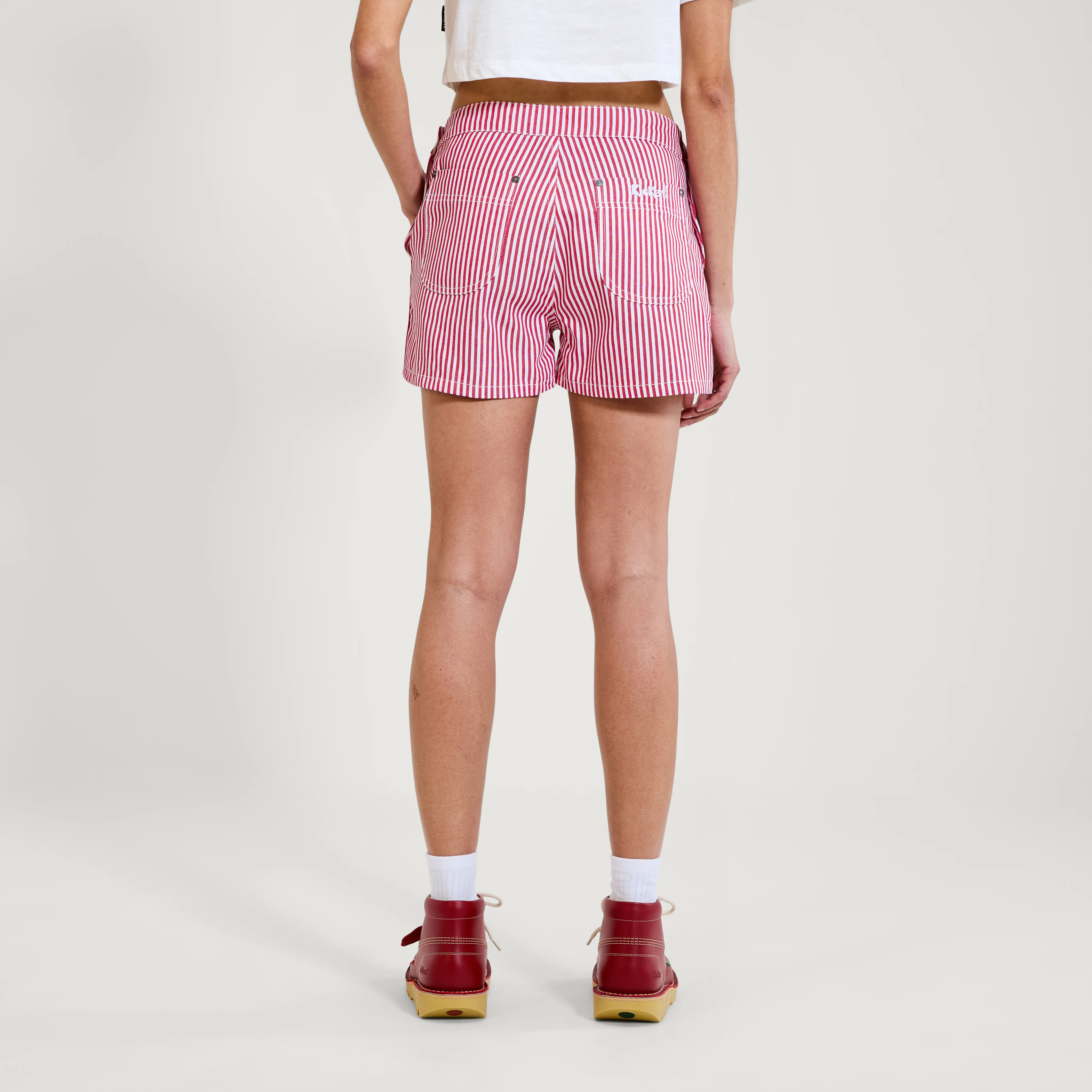 Adult Womens Kickers Classic Micro Short Red - Image 4