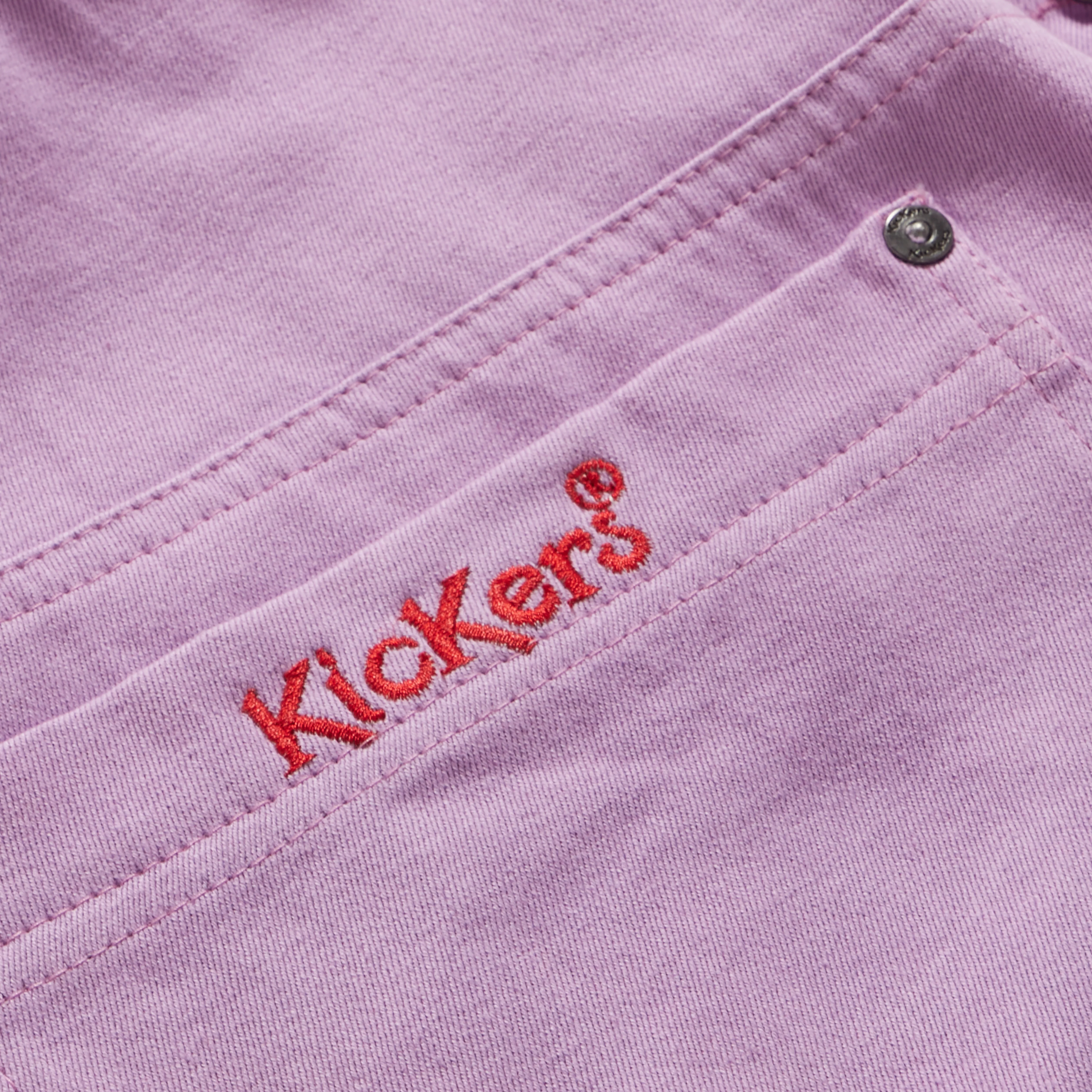 Adult Womens Kickers Classics Dungaree Short Purple - Image 4