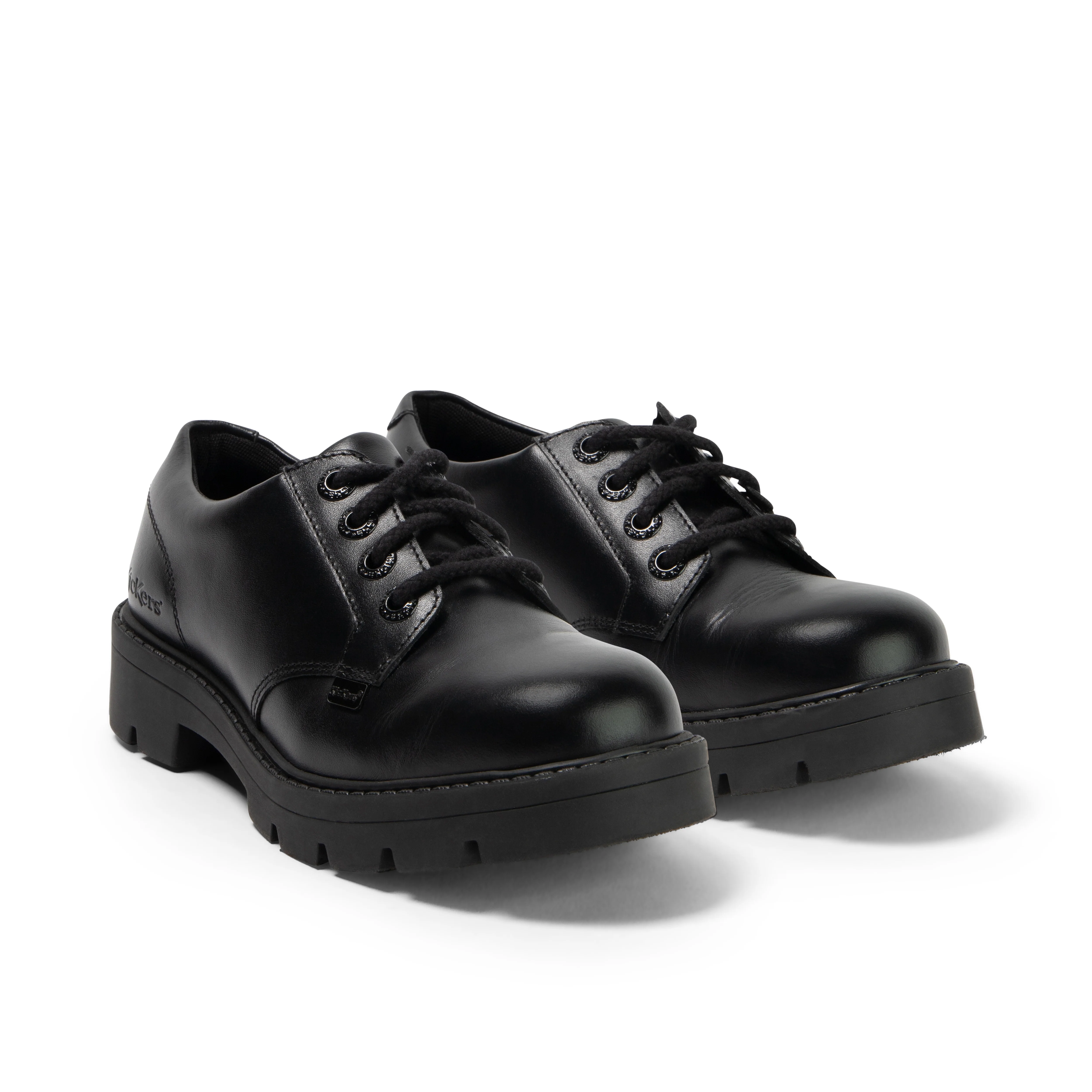 Adult Womens Kori Lace High shine Leather Black - Image 3