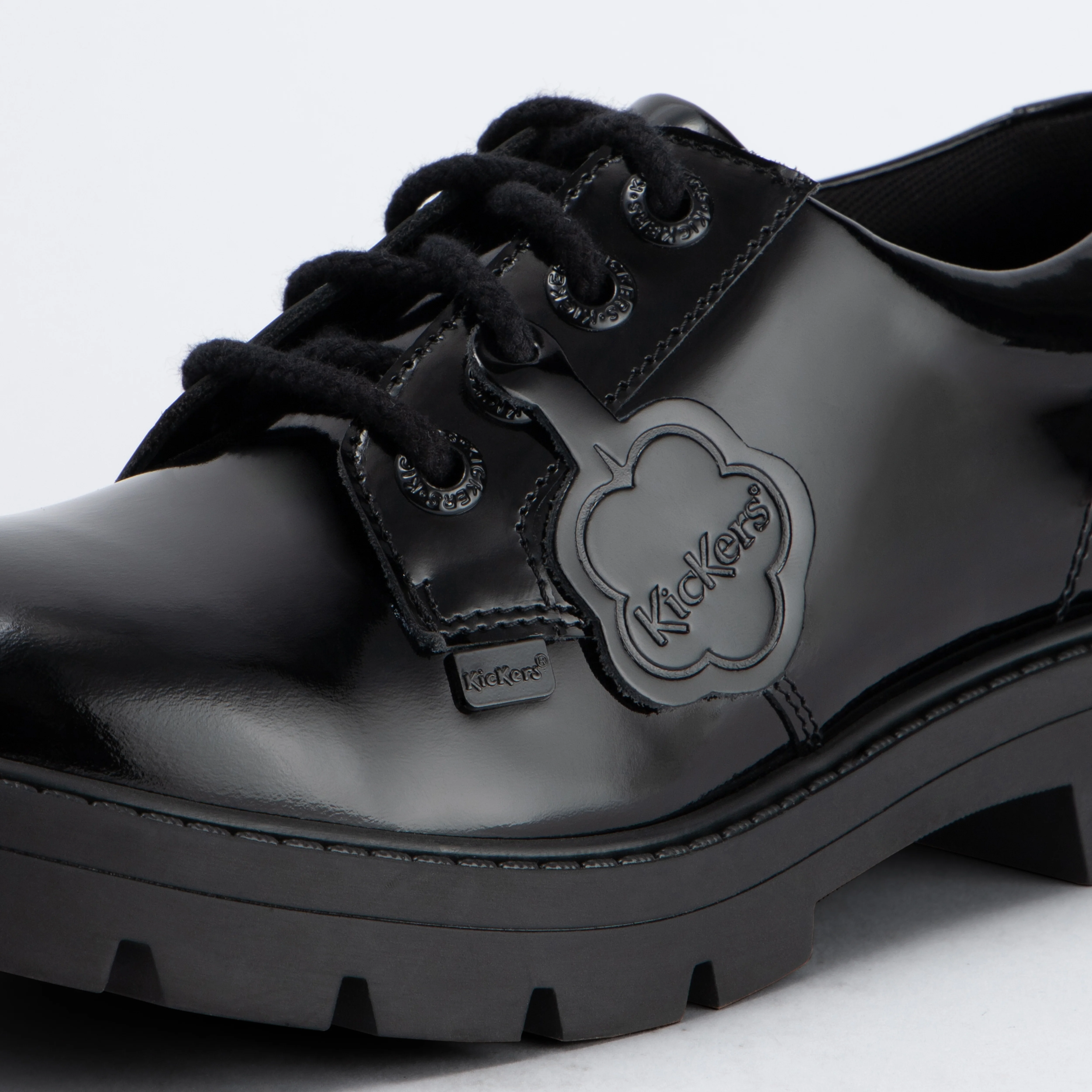 Adult Womens Kori Lace Patent Leather Black - Image 6