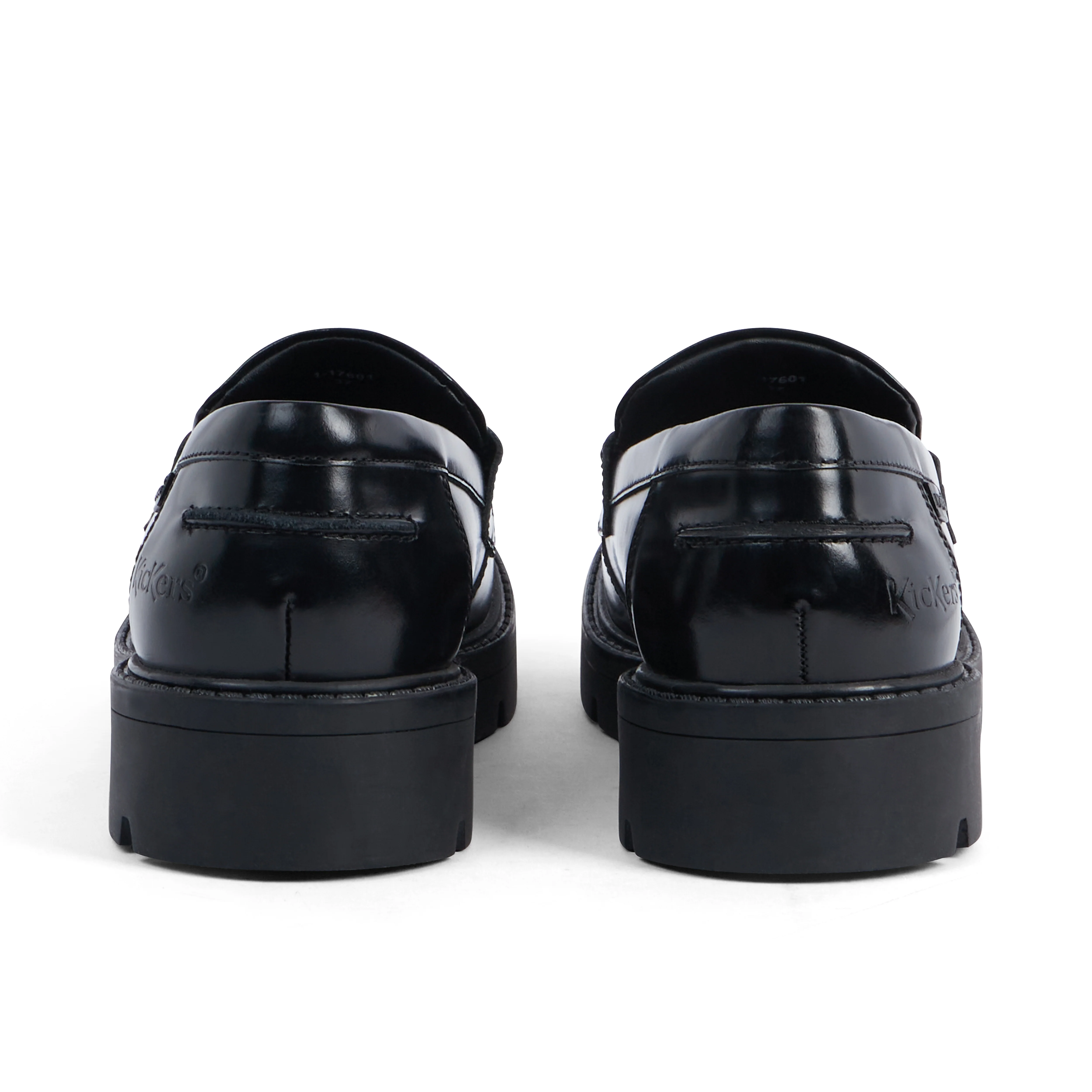 Adult Womens Kori Loafer Rivet Leather Black - Image 5
