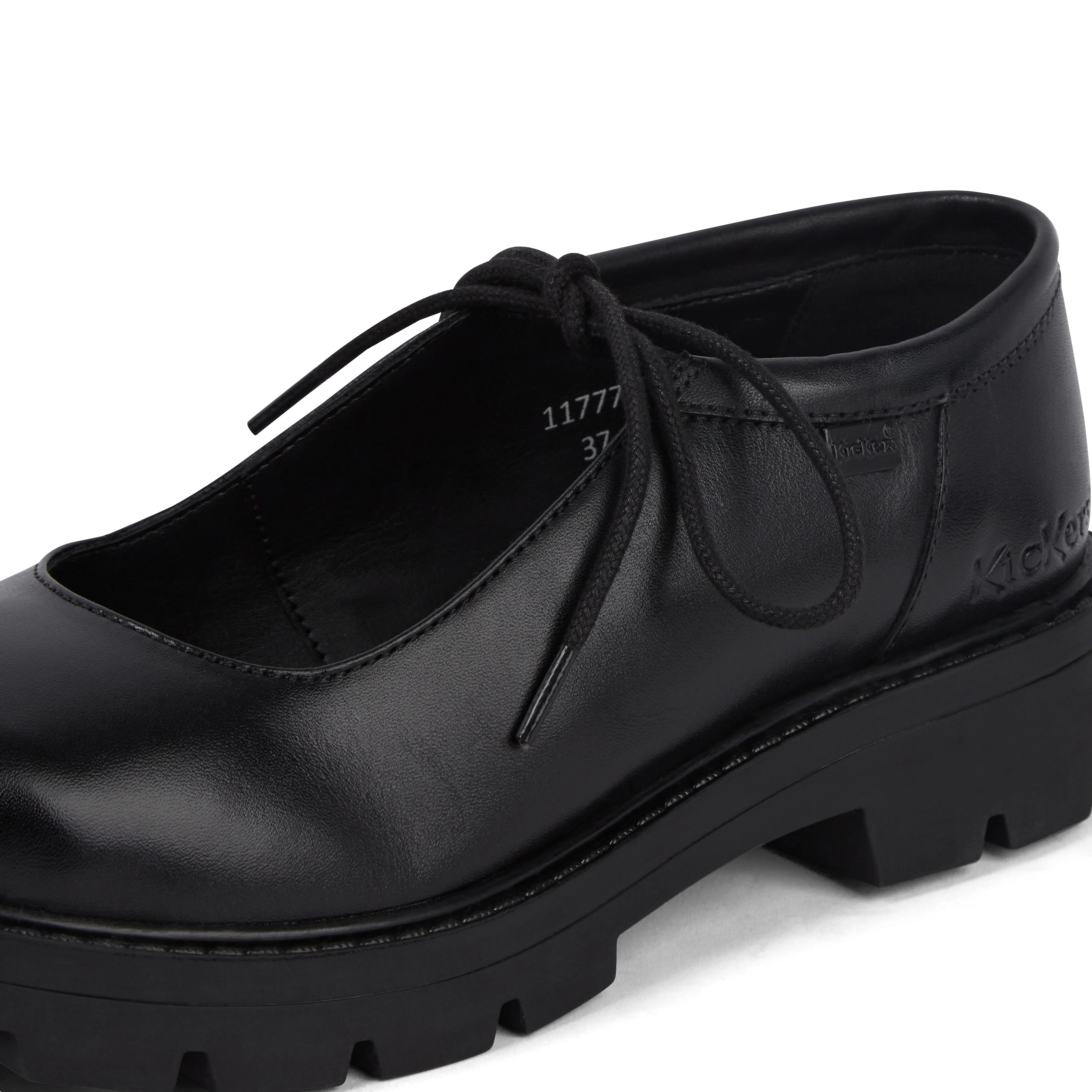 Adult Womens Kori Mj Lace Leather Black - Image 6