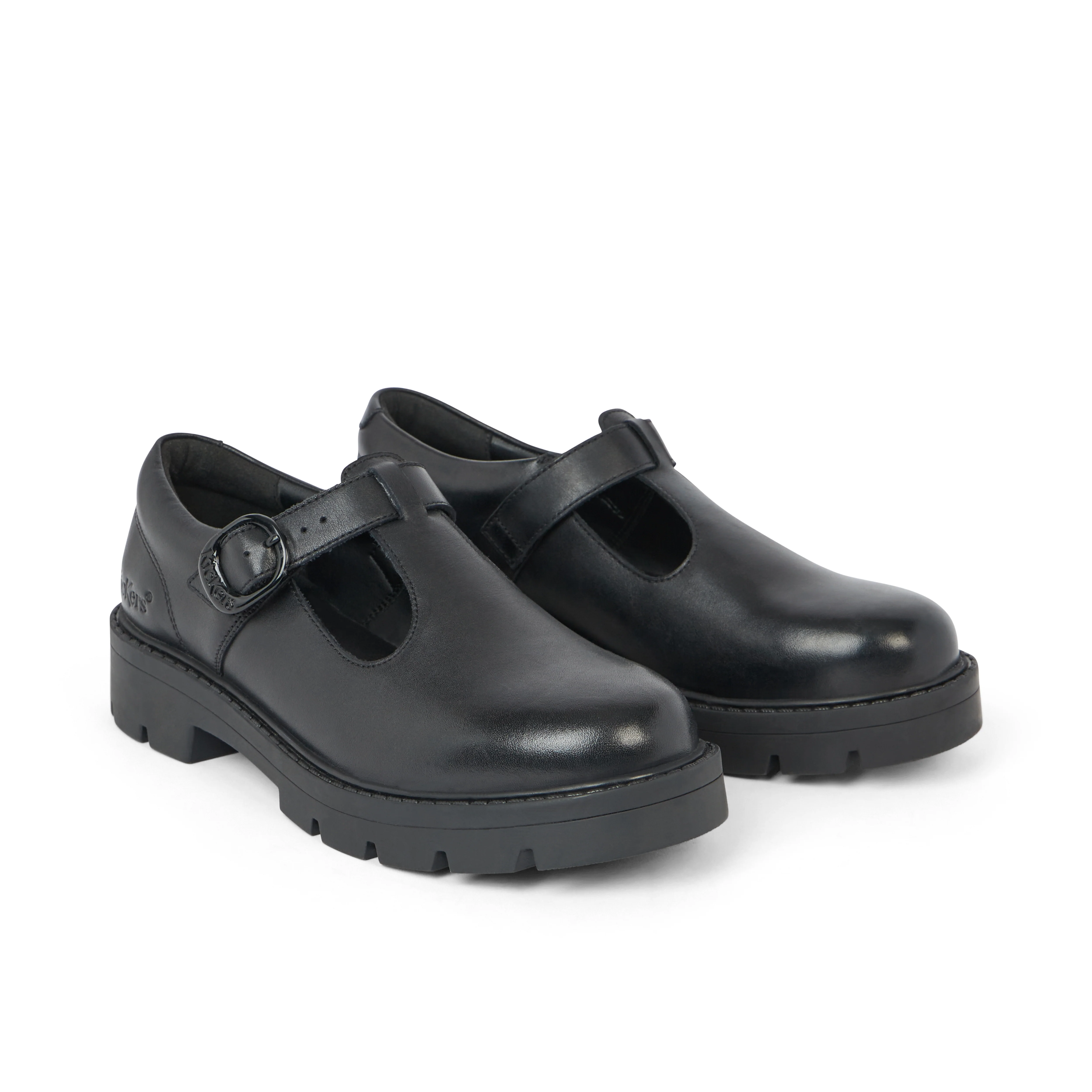 Adult Womens Kori T Bar Leather Black - Image 3