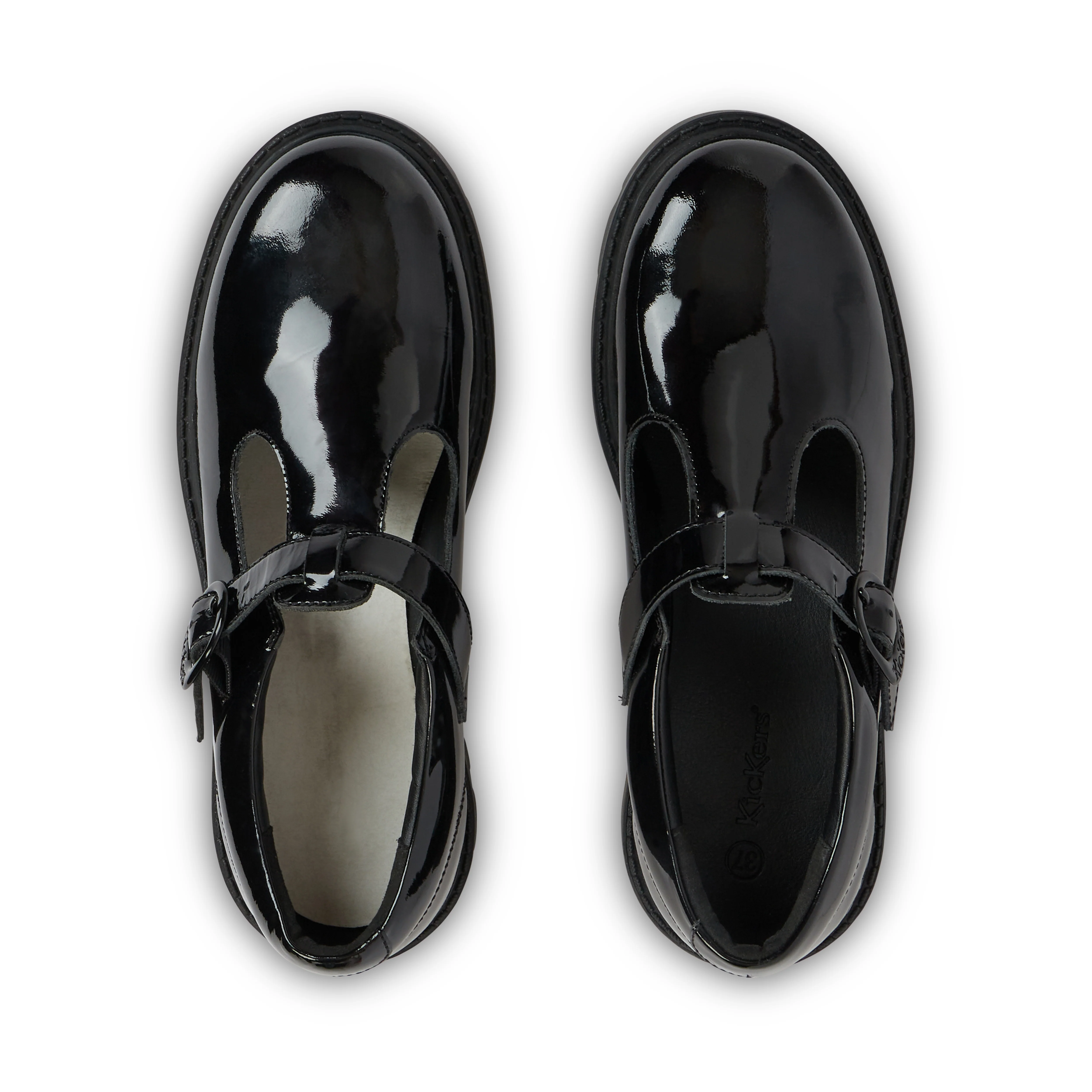 Adult Womens Kori T Bar Patent Leather Black - Image 4
