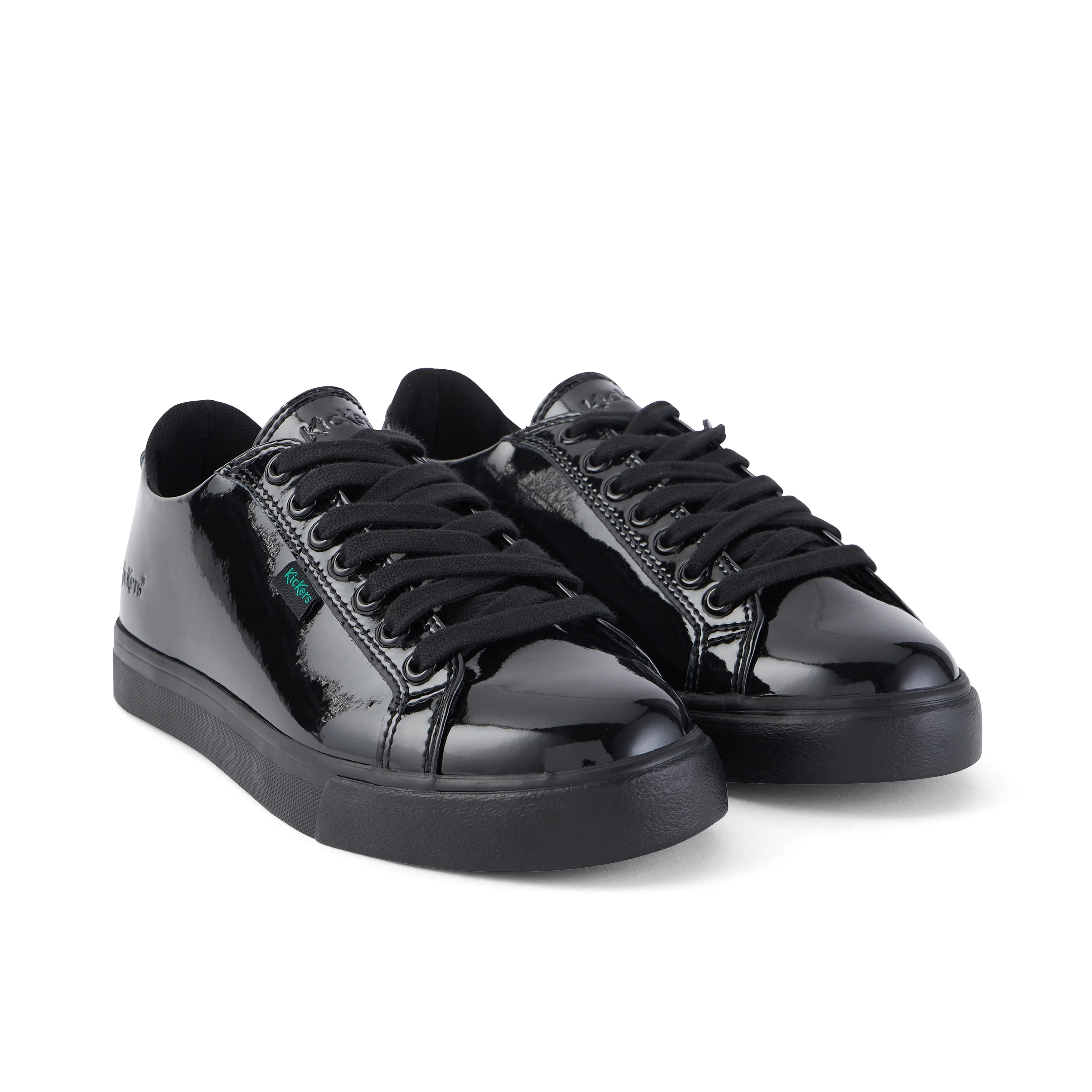 Adult Womens Tovni Lacer Patent Leather Black - Image 3
