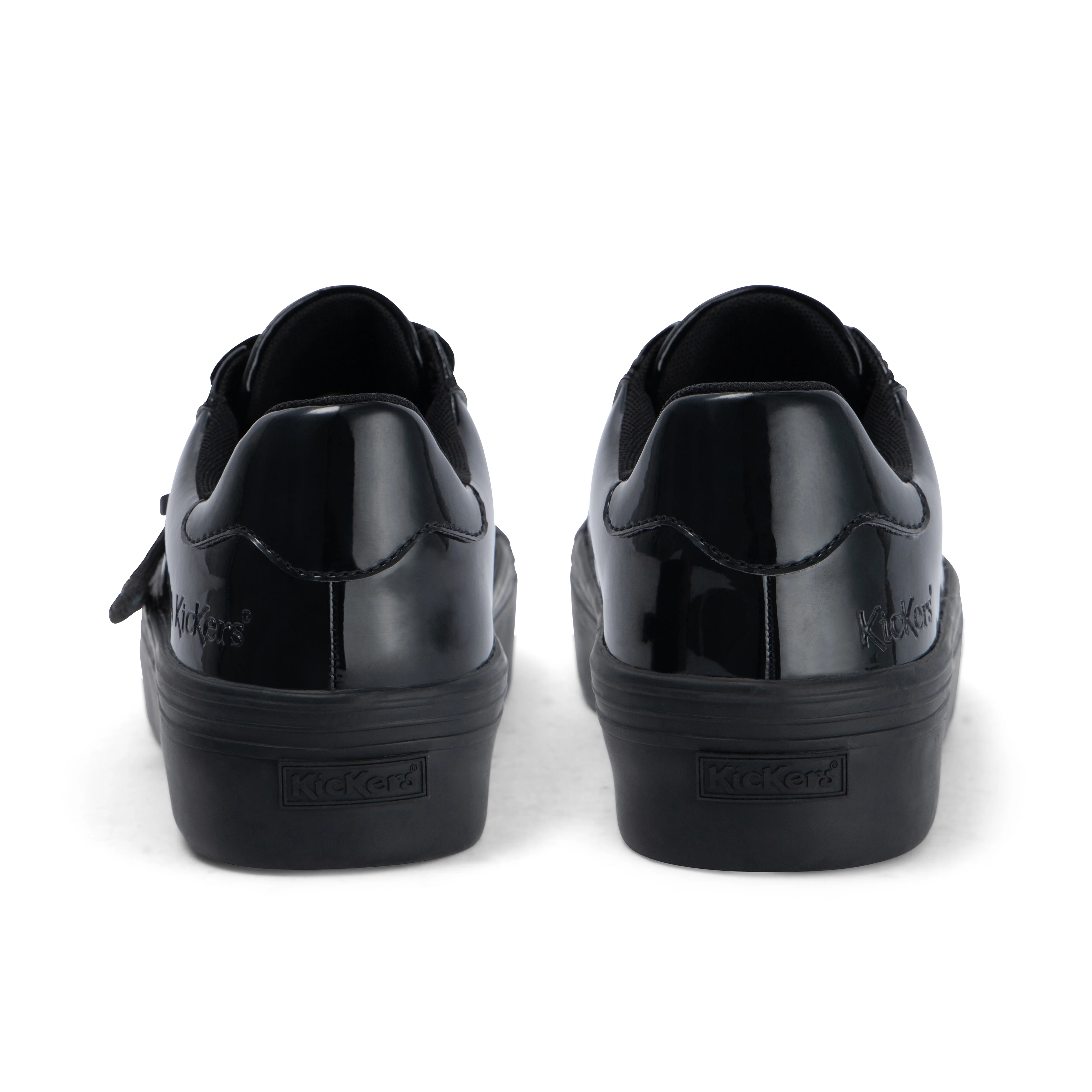 Adult Womens Tovni stack Leather Alternative Patent Leather Black - Image 5