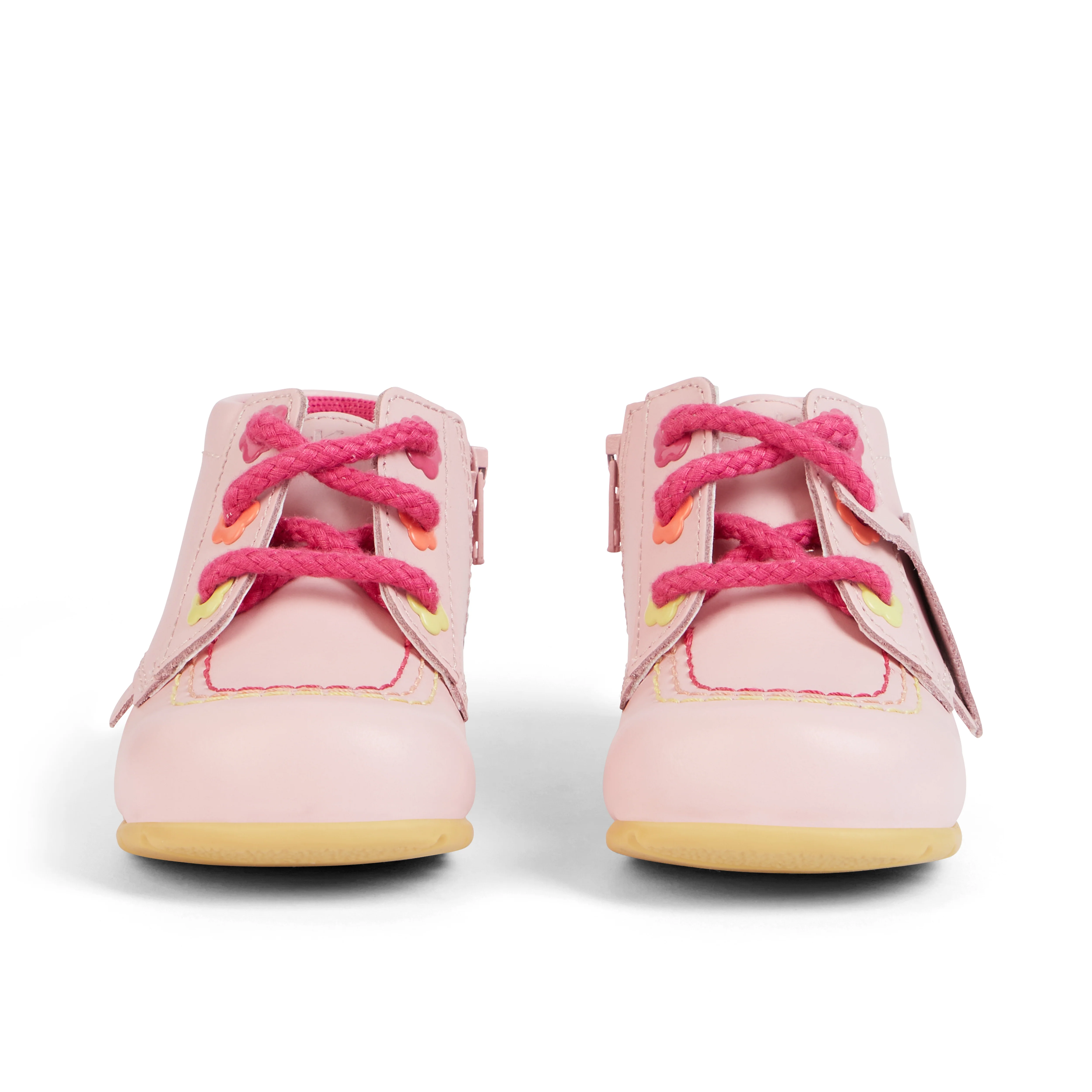 Baby Kick Hi Flower Boots Leather Pink - Image 2