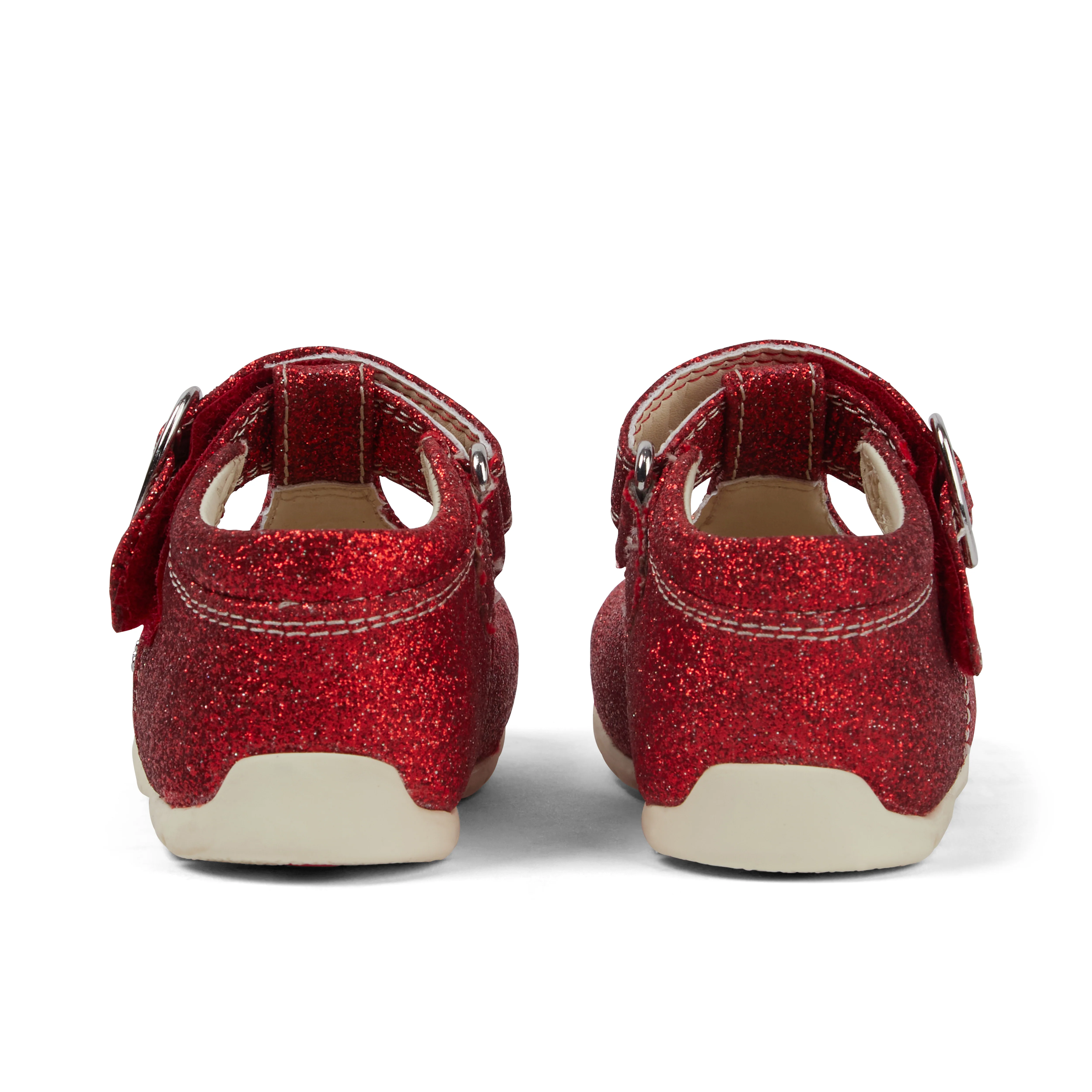 Baby Unisex Kick T Glitter Shoes Red - Image 5