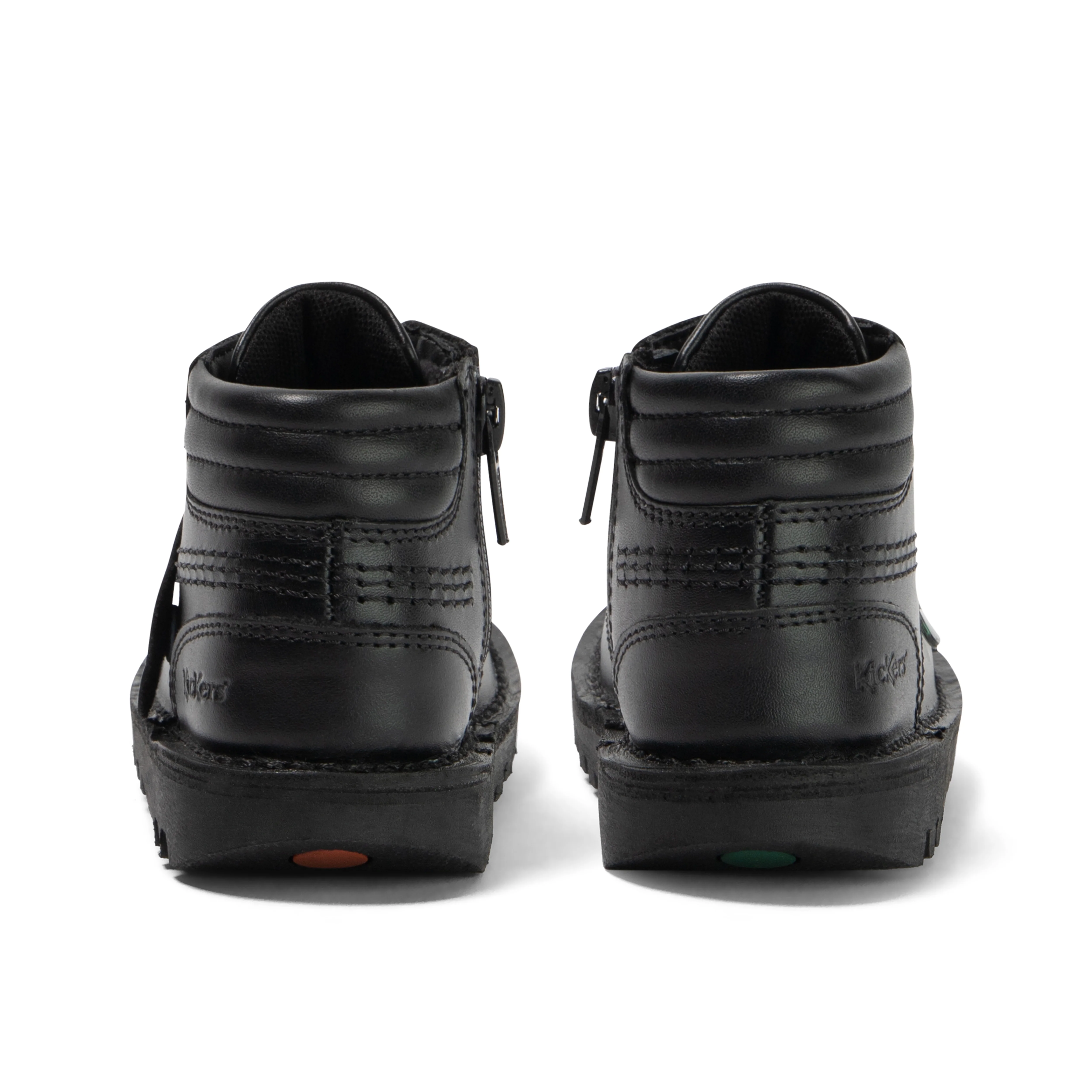 Infant Boys Kick Hi Padded Leather Black - Image 5