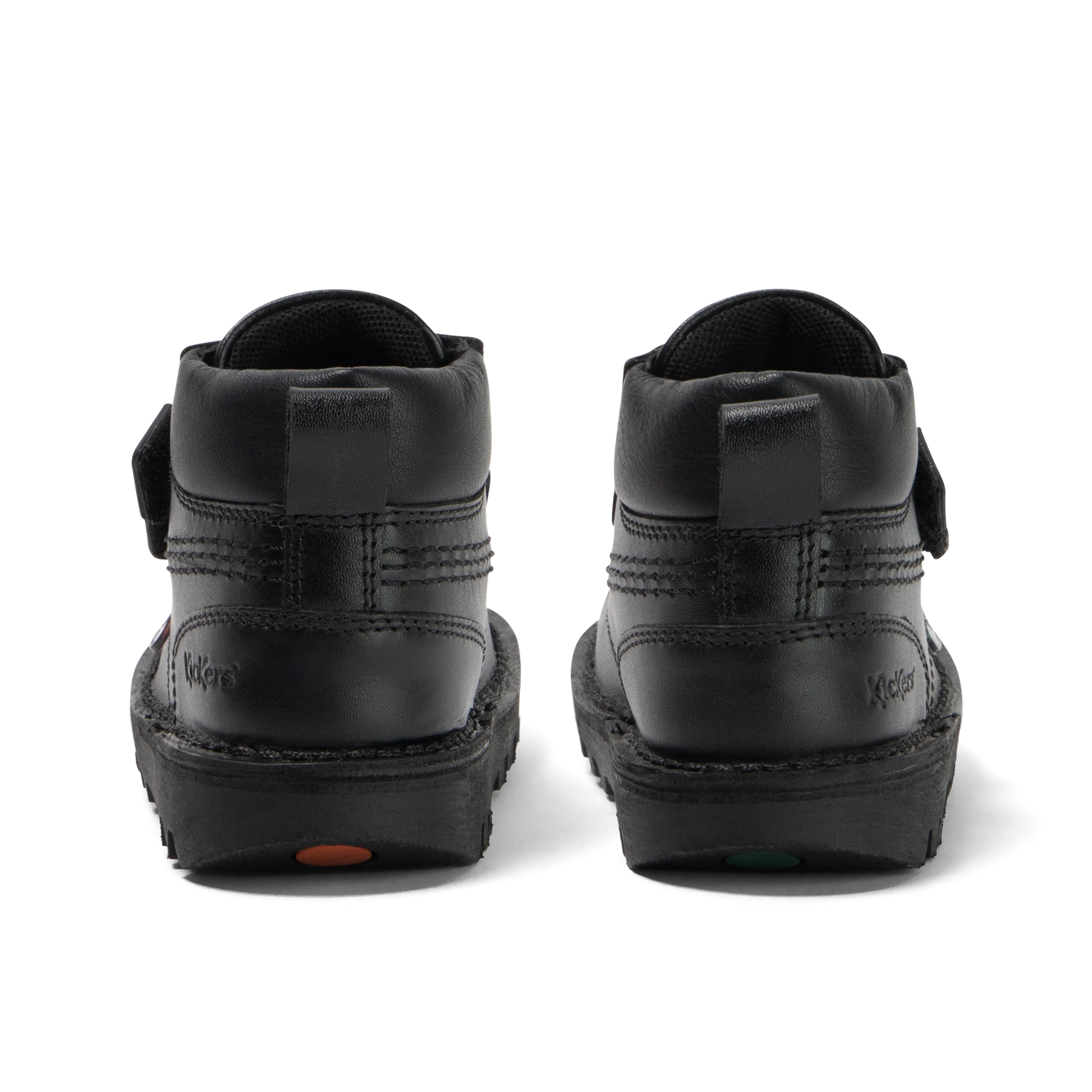Infant Boys Kick Hi Roll Leather Black - Image 5