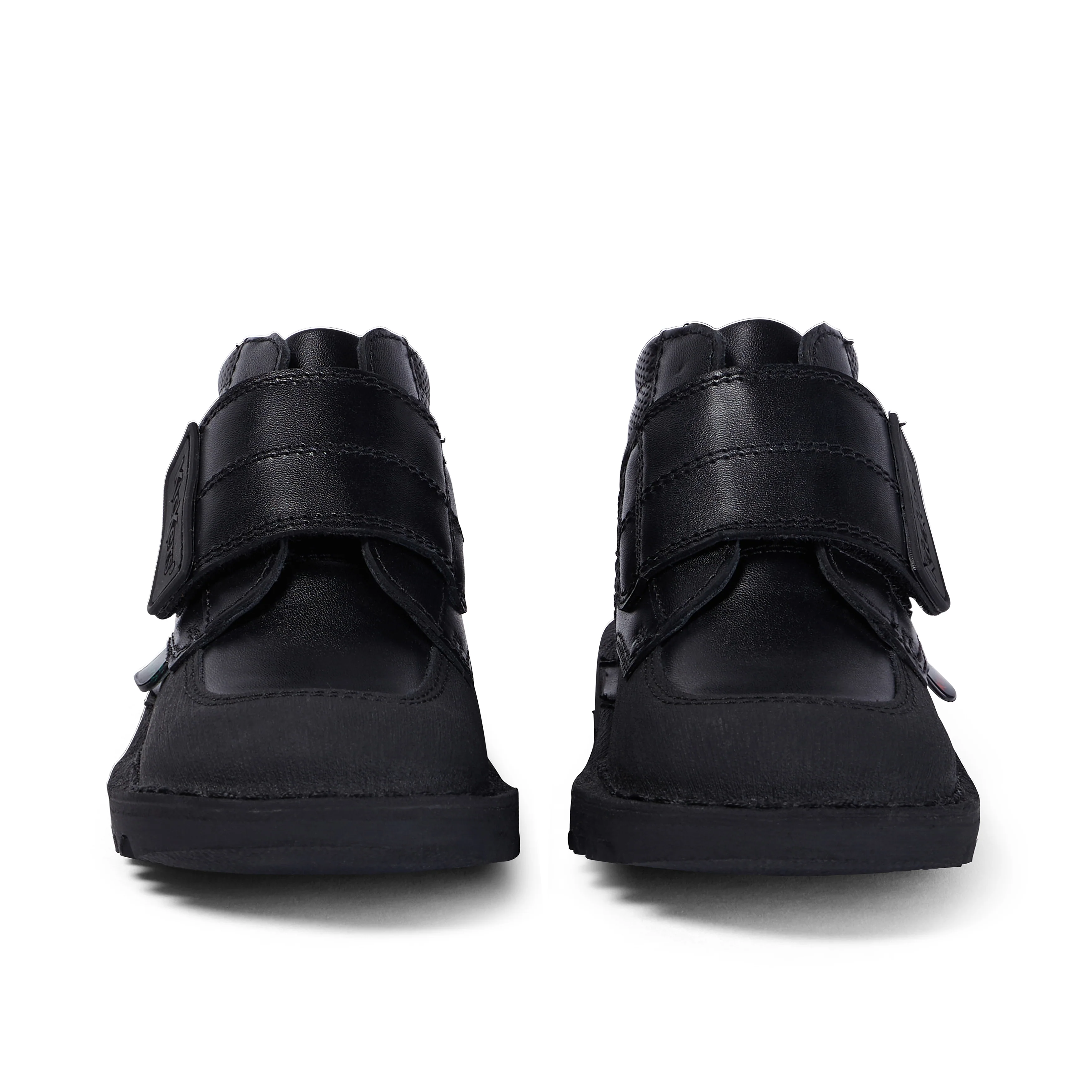 Infant Boys Kick Mid Scuff Leather Black - Image 2